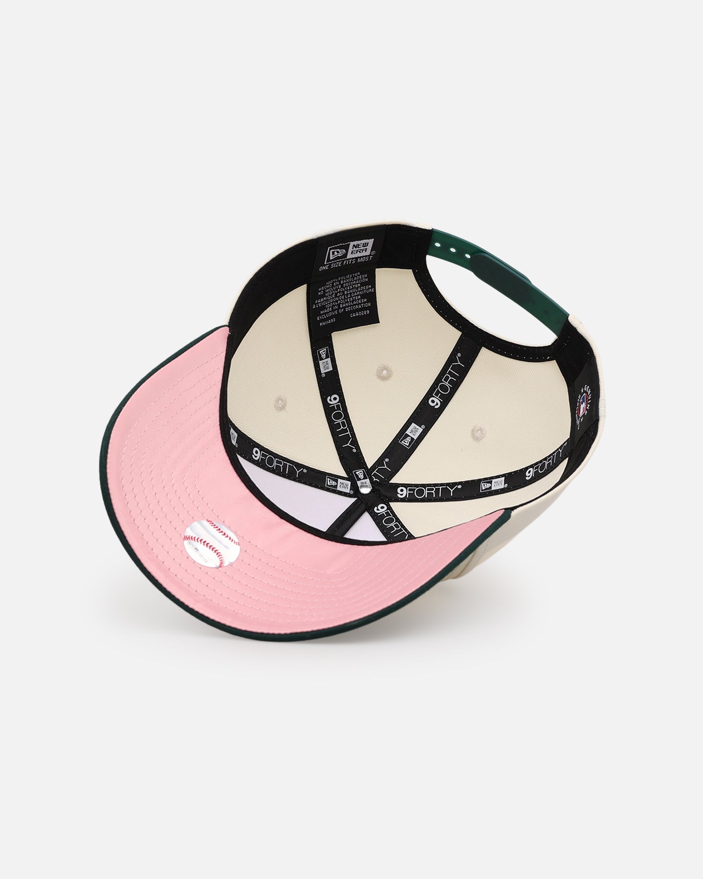 New Era New York Yankees 'Pink Satin Hearts Green' 9FORTY A-Frame Snapback Chrome/Dark Green