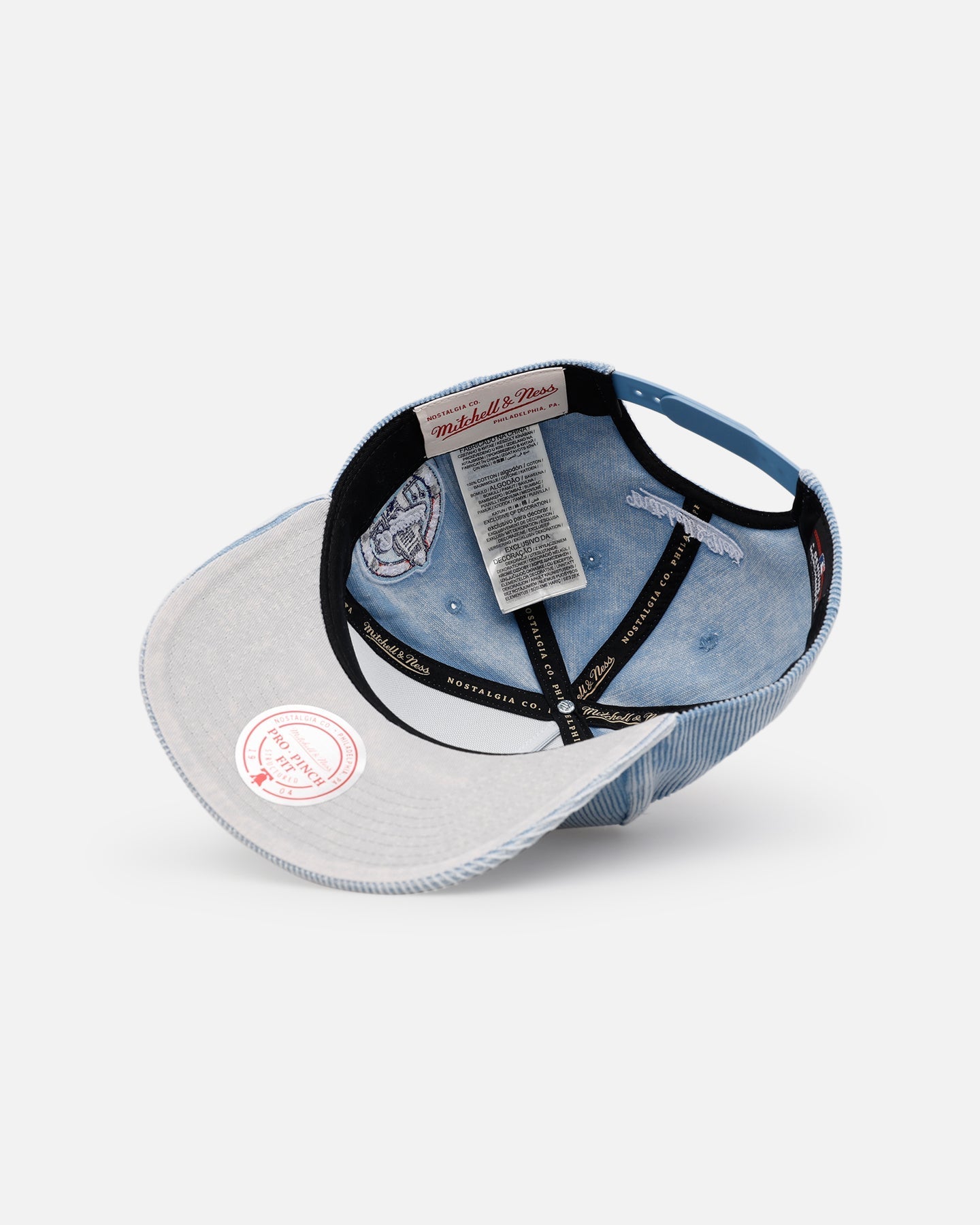 Mitchell & Ness Los Angeles Dodgers 'Dusty Cord' Pro Pinch Snapback Light Blue
