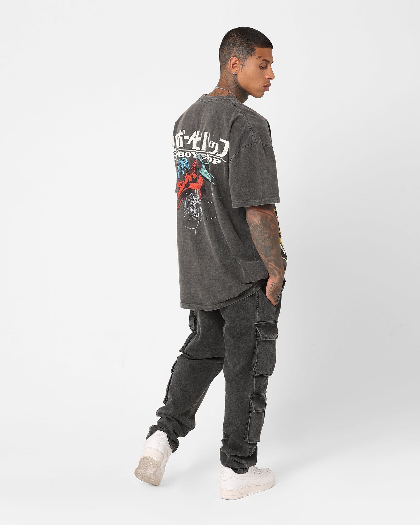 American Thrift X Cowboy Bebop Cowboy Bebop Heavyweight Vintage T-Shirt Black Wash