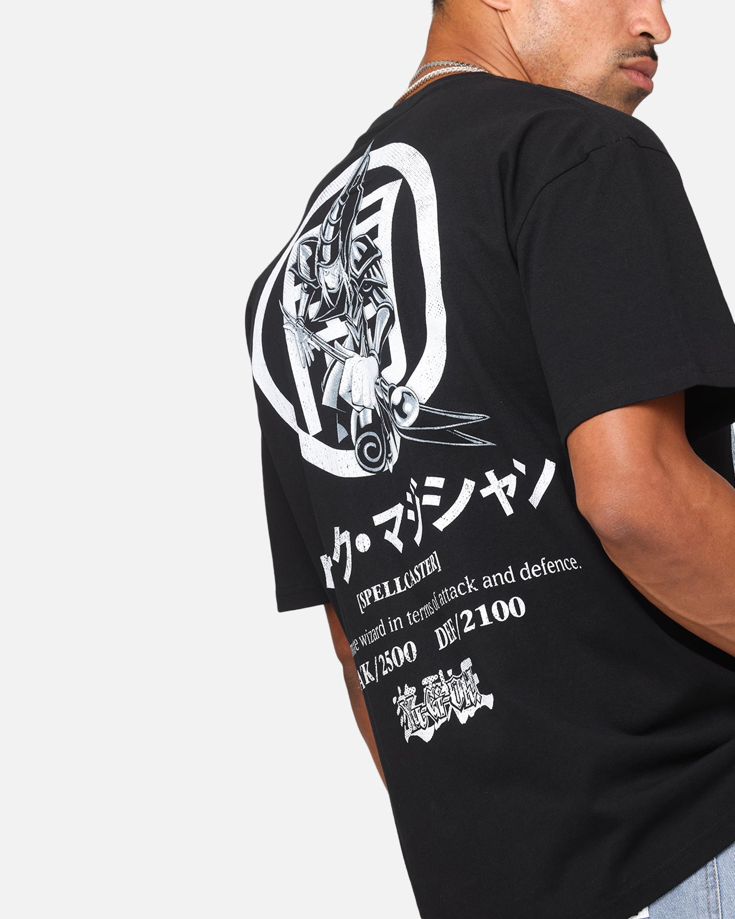 73Studio X Yu-Gi-Oh! Dark Magician Card Heavyweight T-Shirt Black