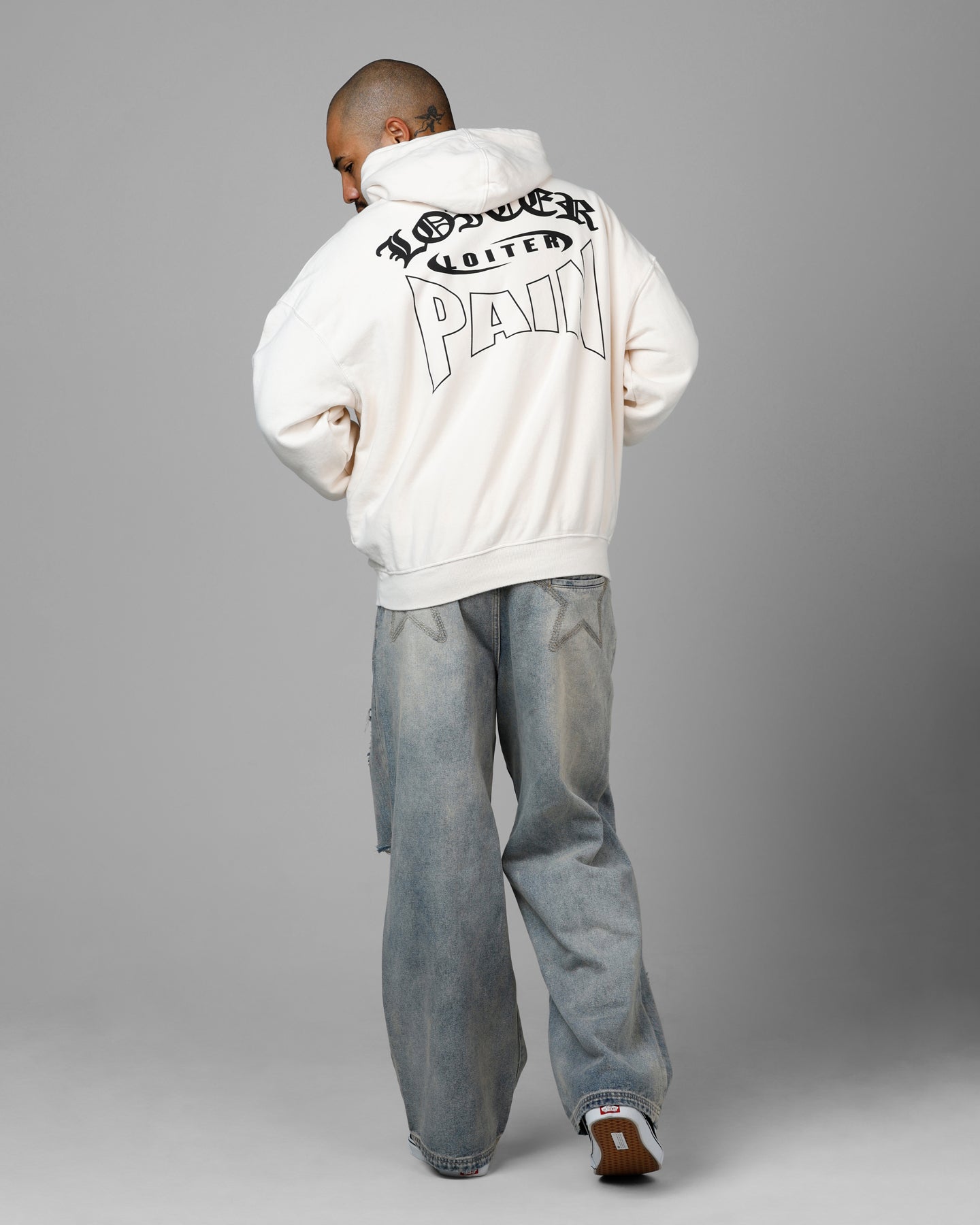 Loiter Ultimate Pain Premium Hoodie Off White