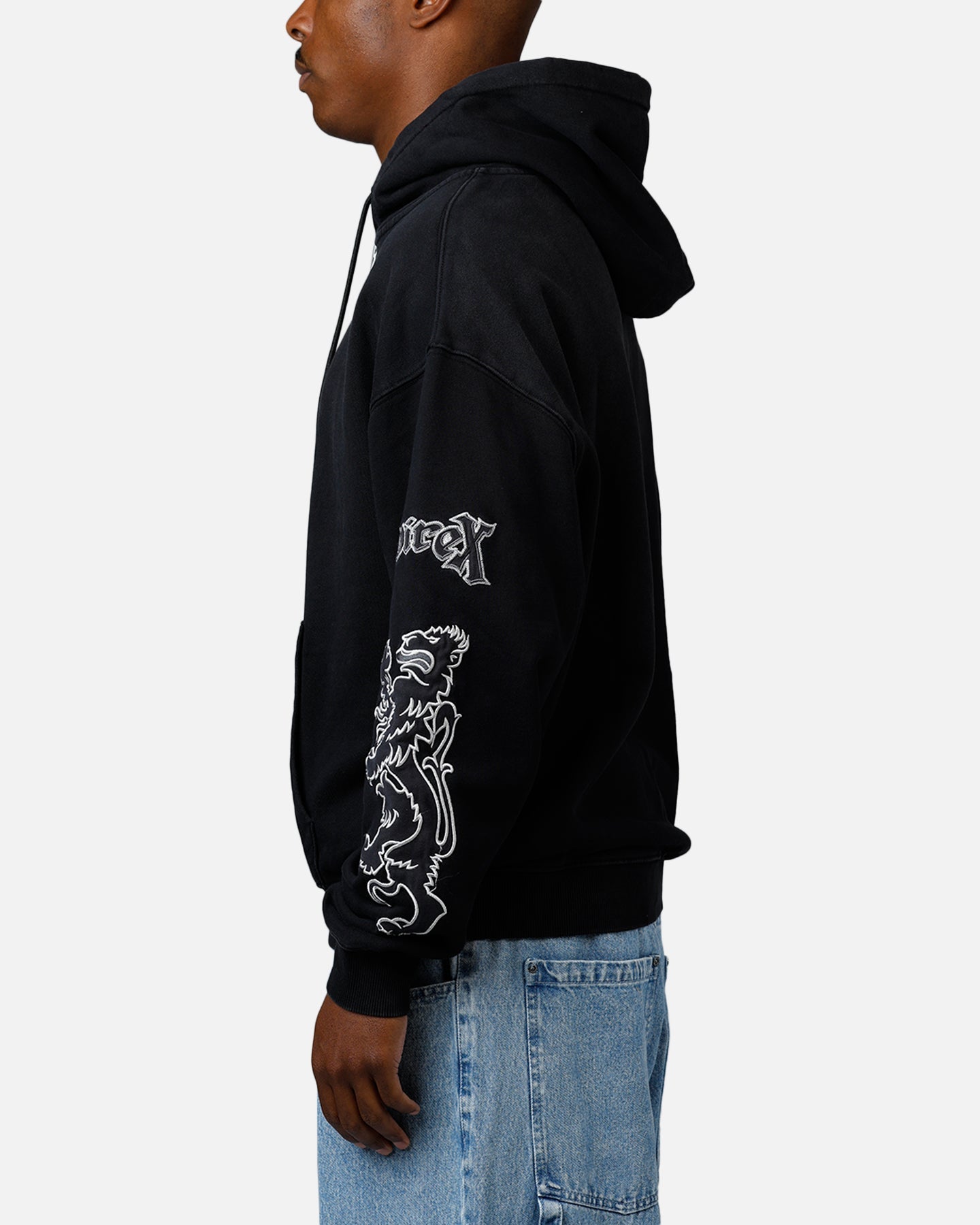 Avirex Goth Zip Hoodie Black