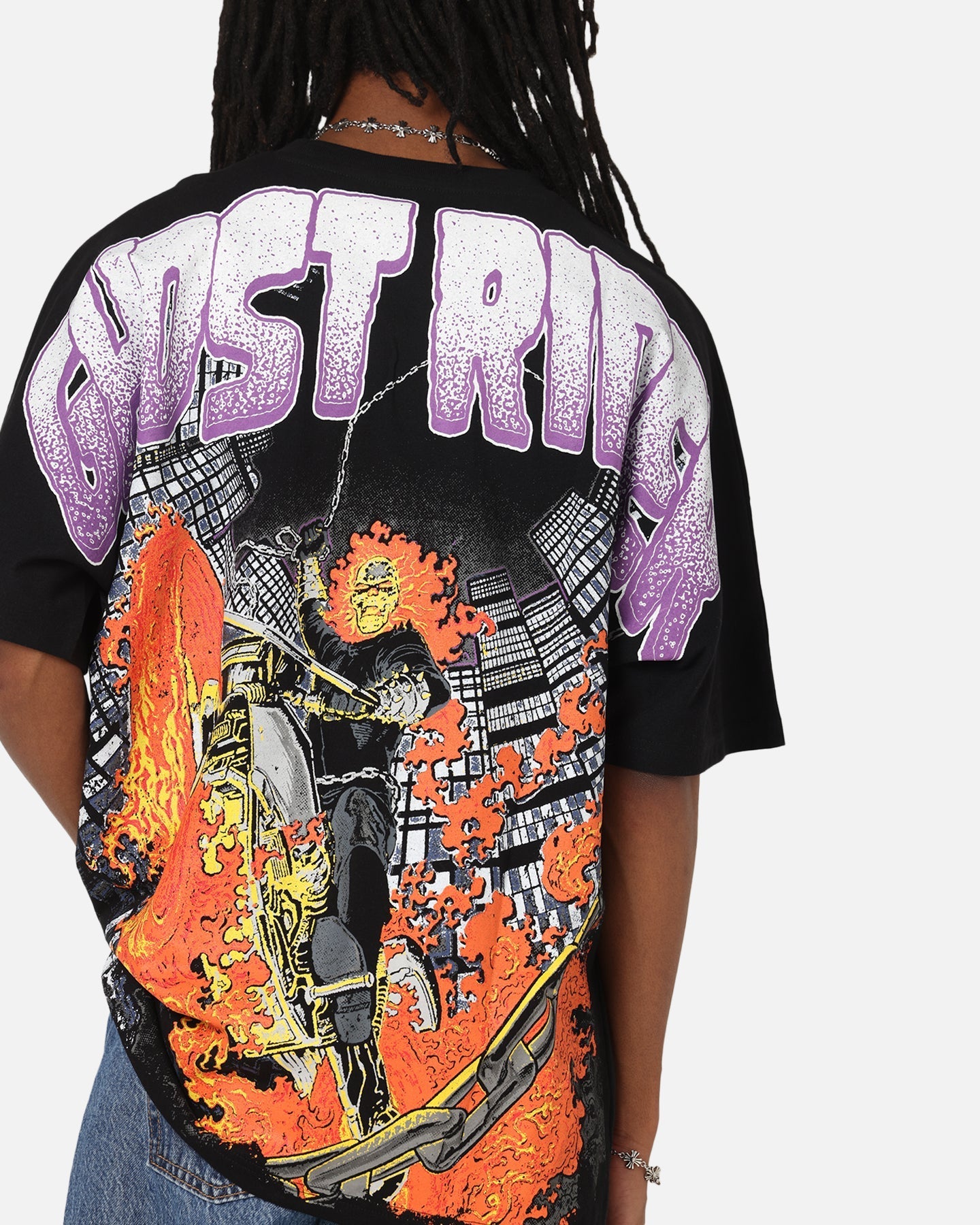 73Studio Marvel Ghost Rider All Over Print T-Shirt Black