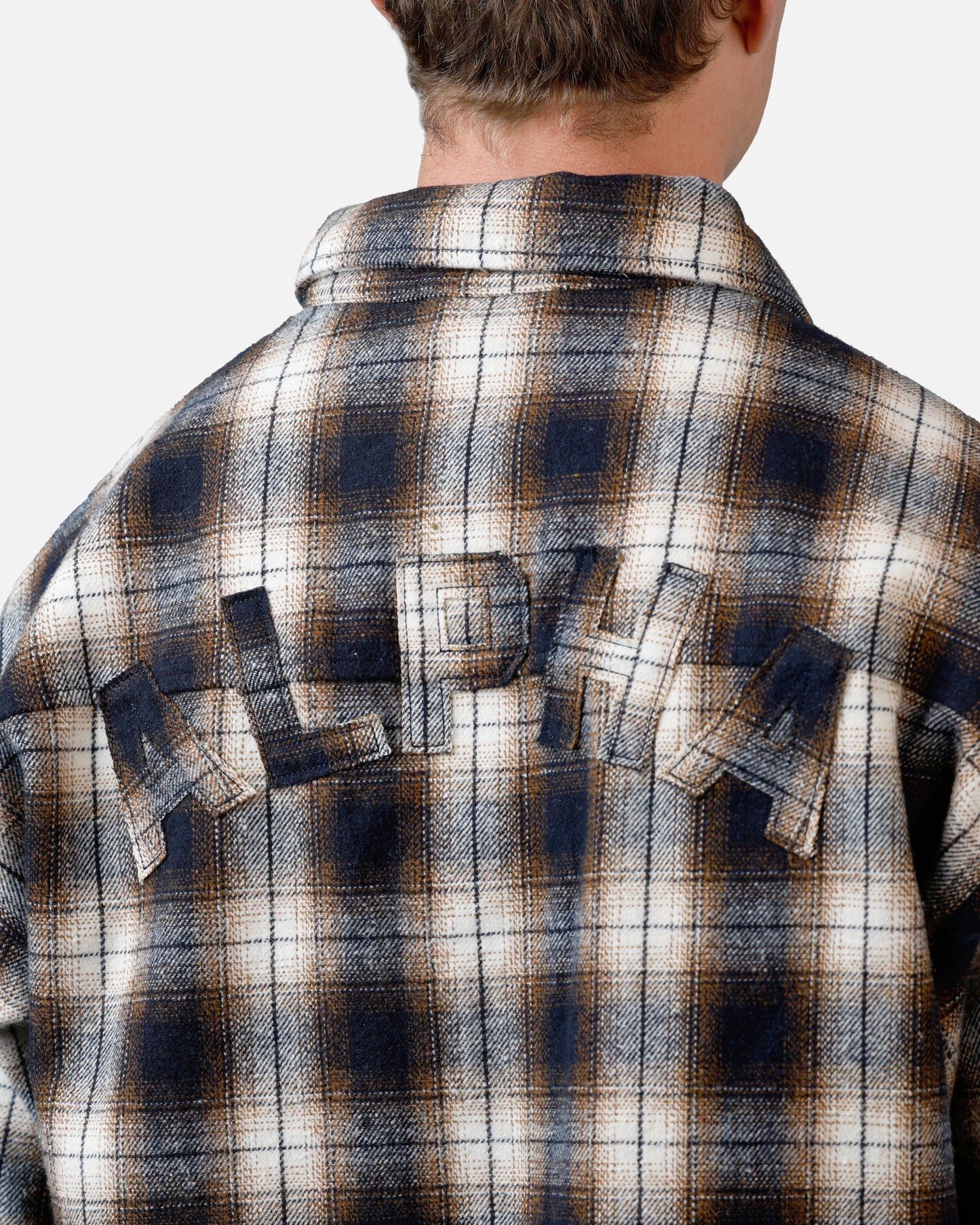 Alpha Industries Unfrm Flannel Button Up Shirt Rust