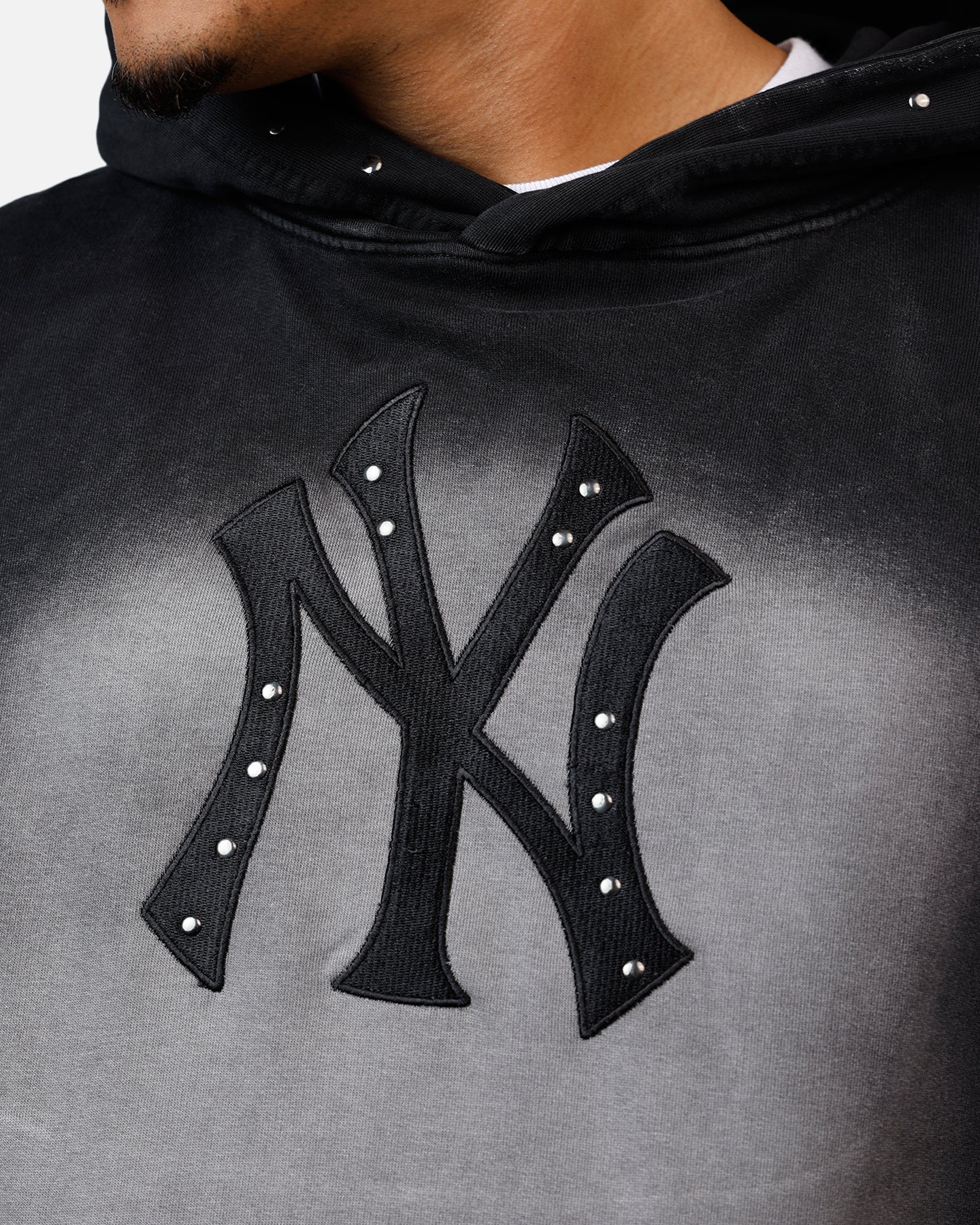 New Era New York Yankees Stud Applique Hoodie Black
