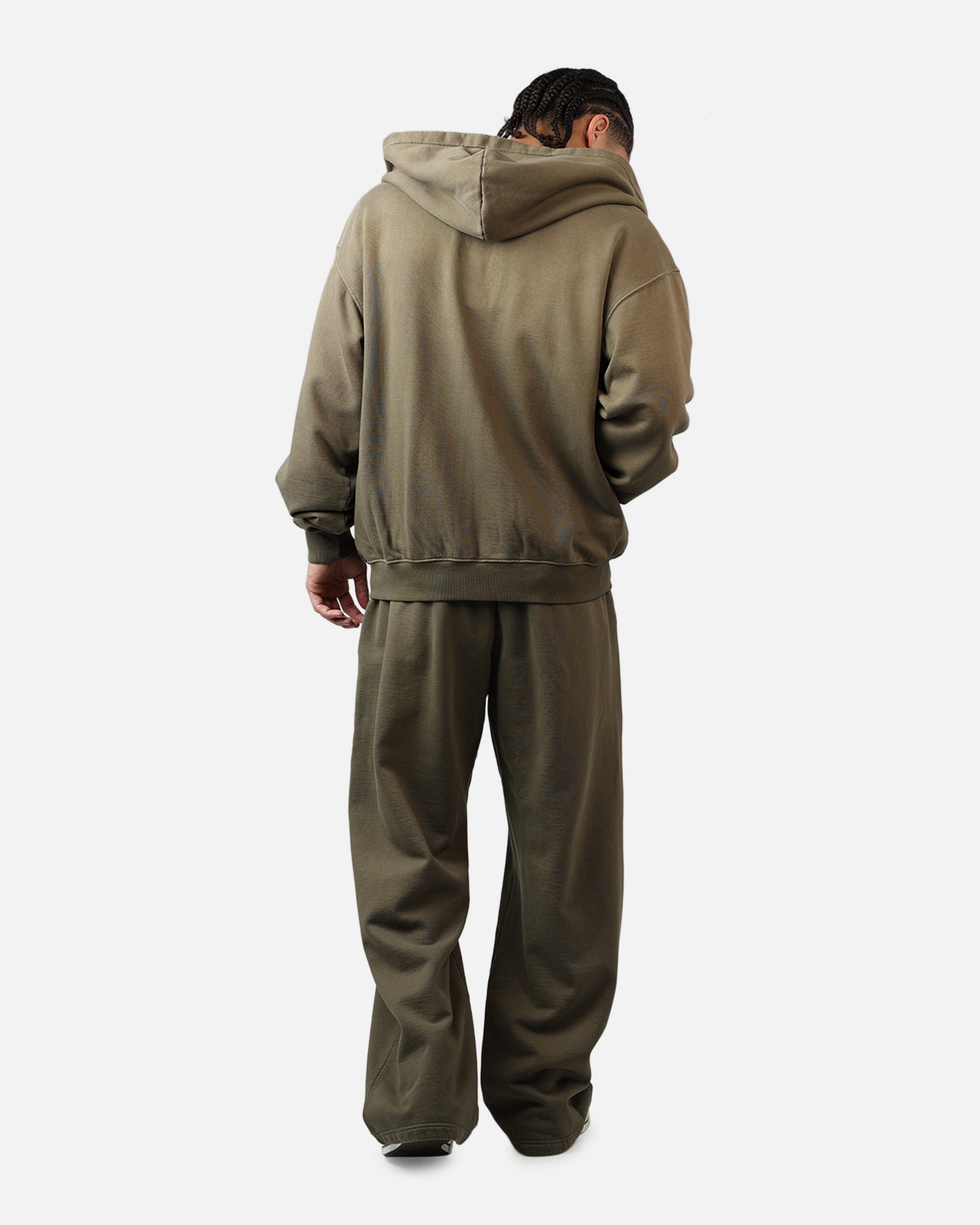 American Thrift Zip Hoodie Washed Olive