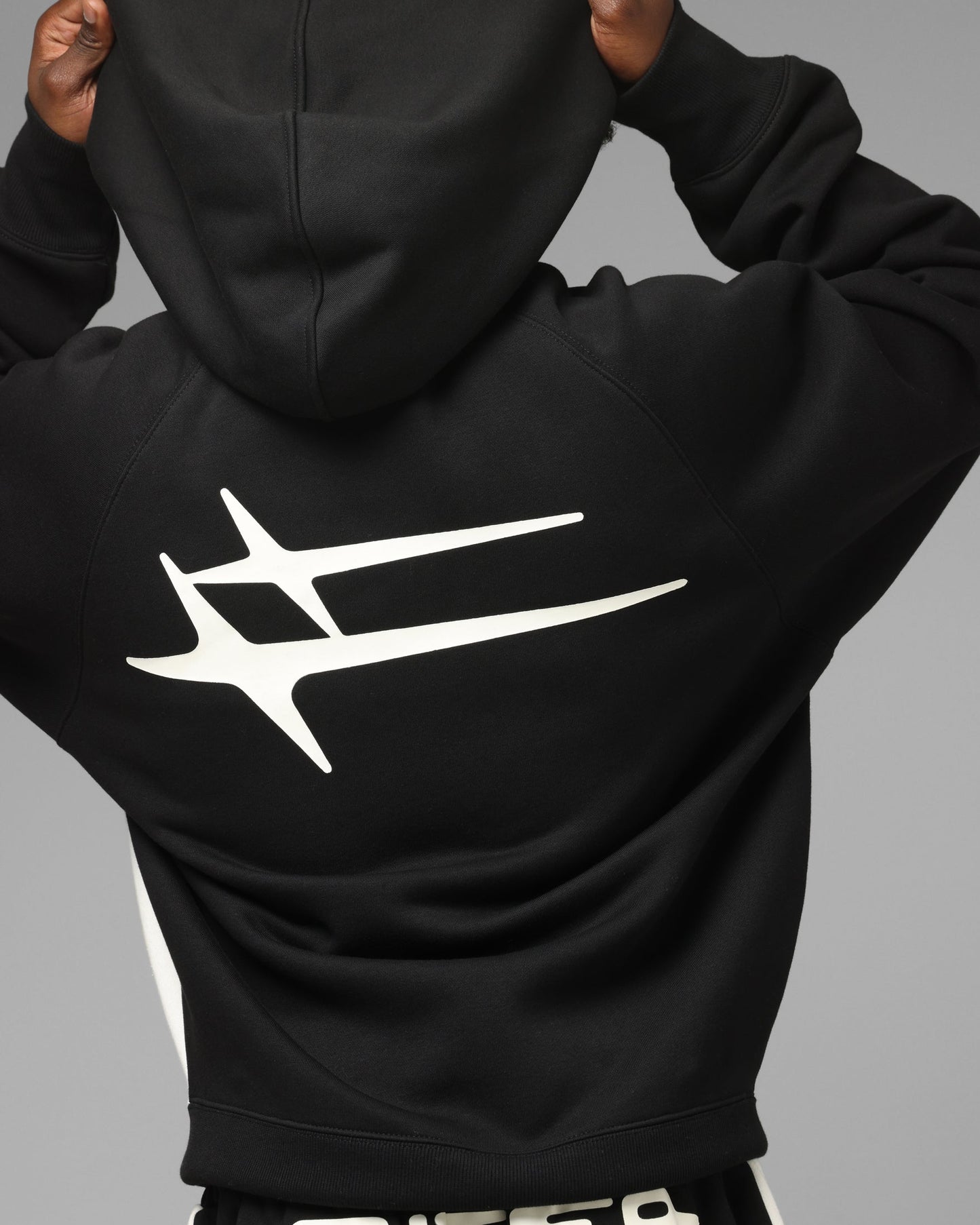 Loiter Jet Stream Zip Hoodie Black/White