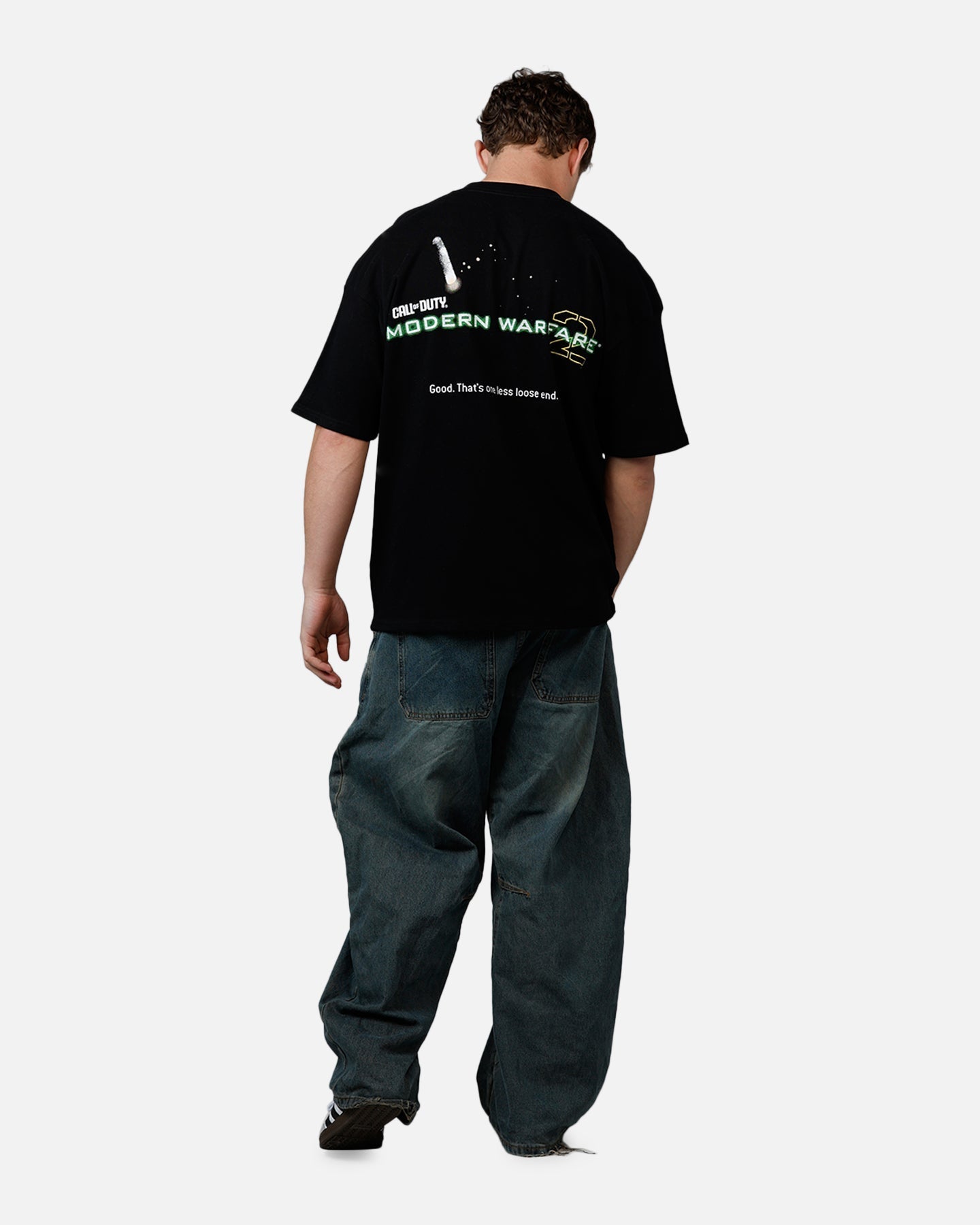 73Studio X Call Of Duty Modern Warfare II Ghost T-Shirt Black