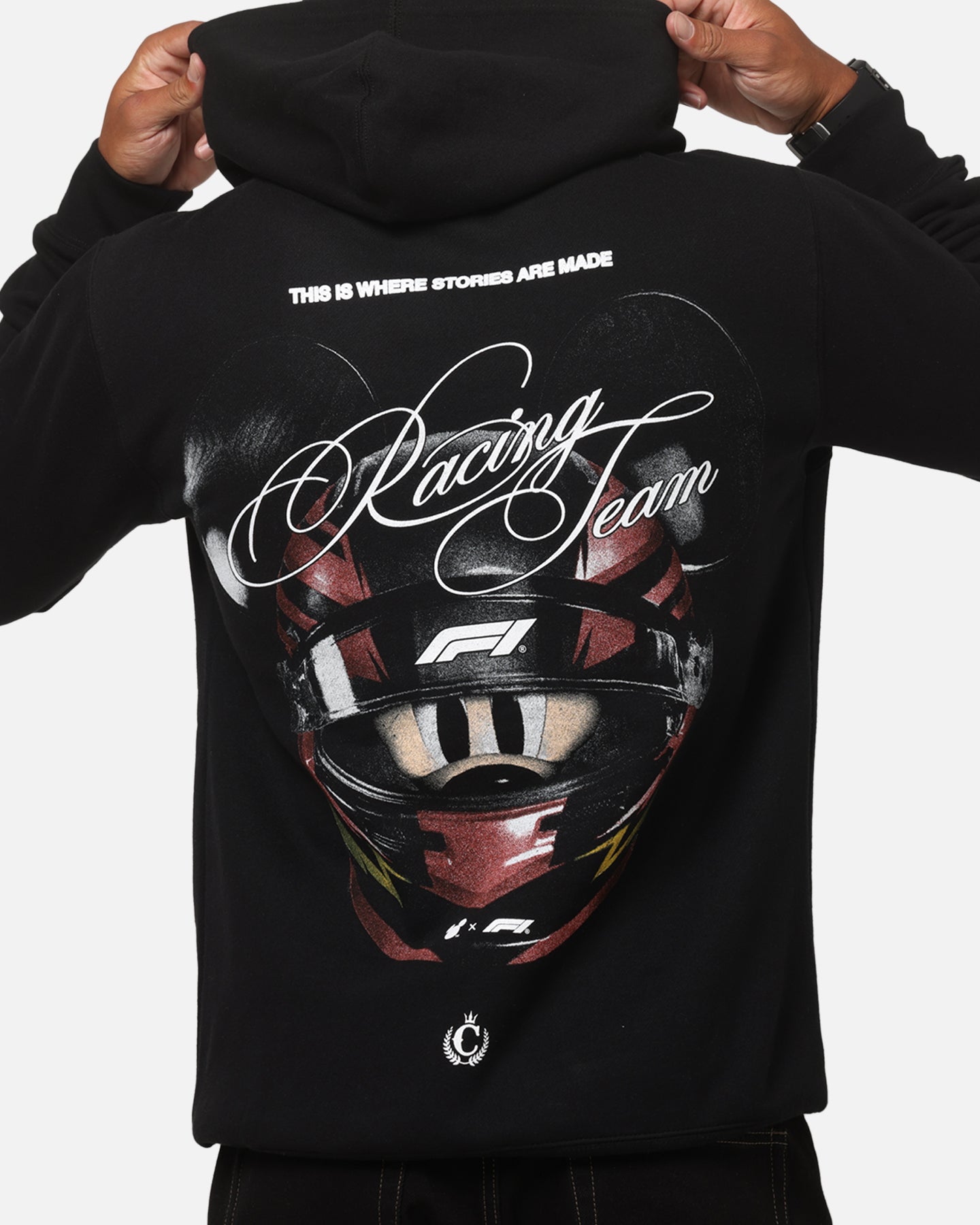 Culture Kings Disney x Formula 1® Mickey Helmet Hoodie Black
