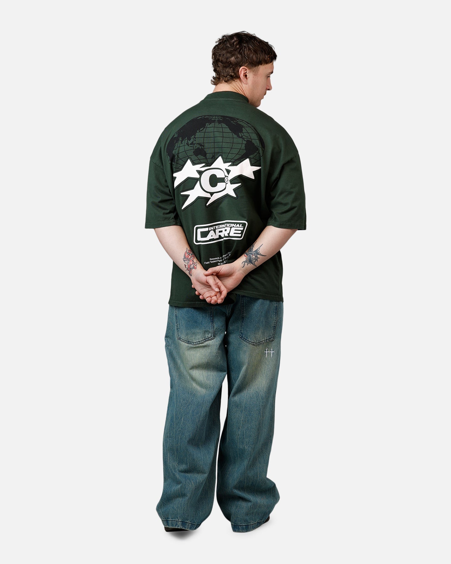 Carre International Globe T-Shirt Forest Green