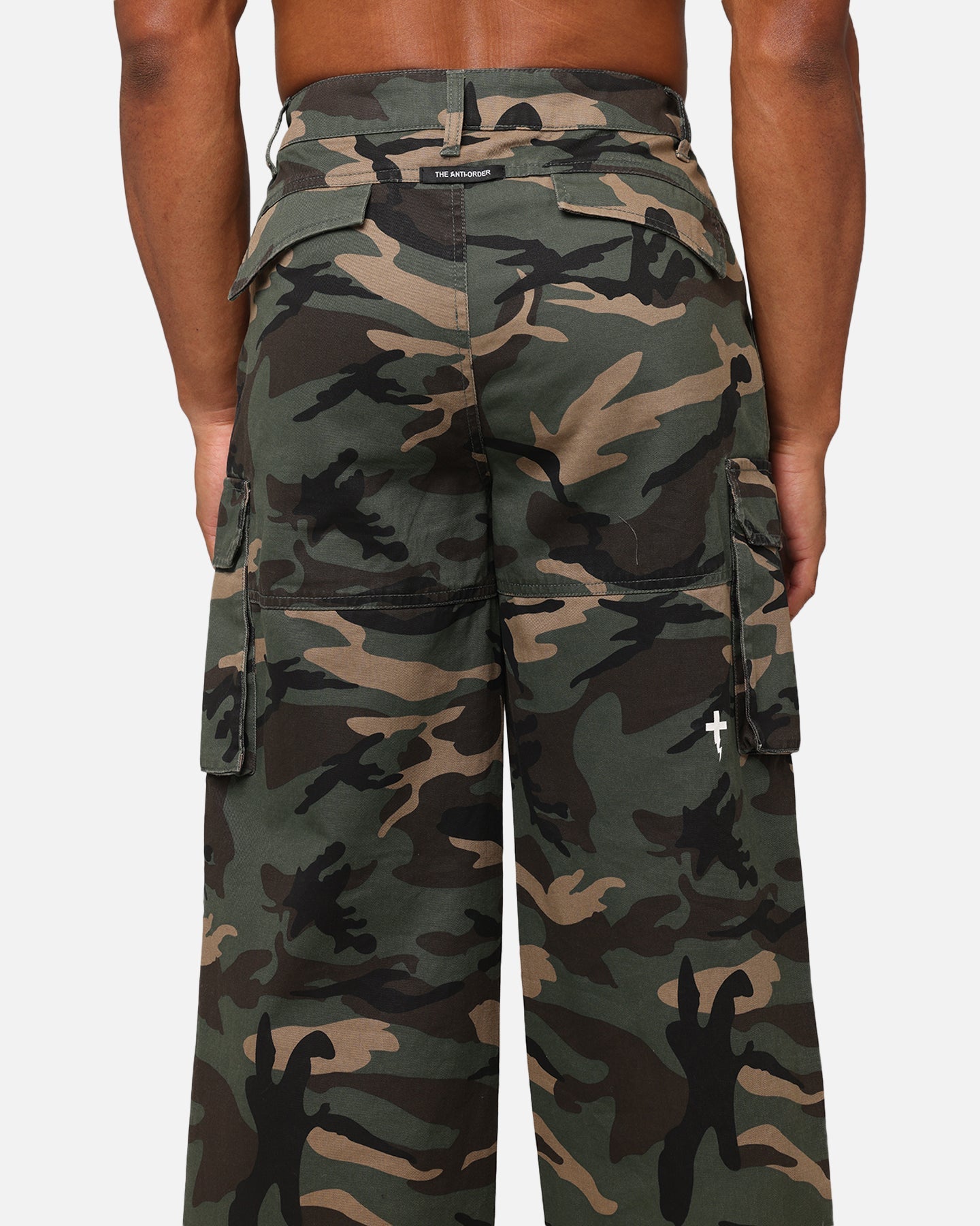 The Anti Order Artillery Baggy Cargo Pants Woodland Camo