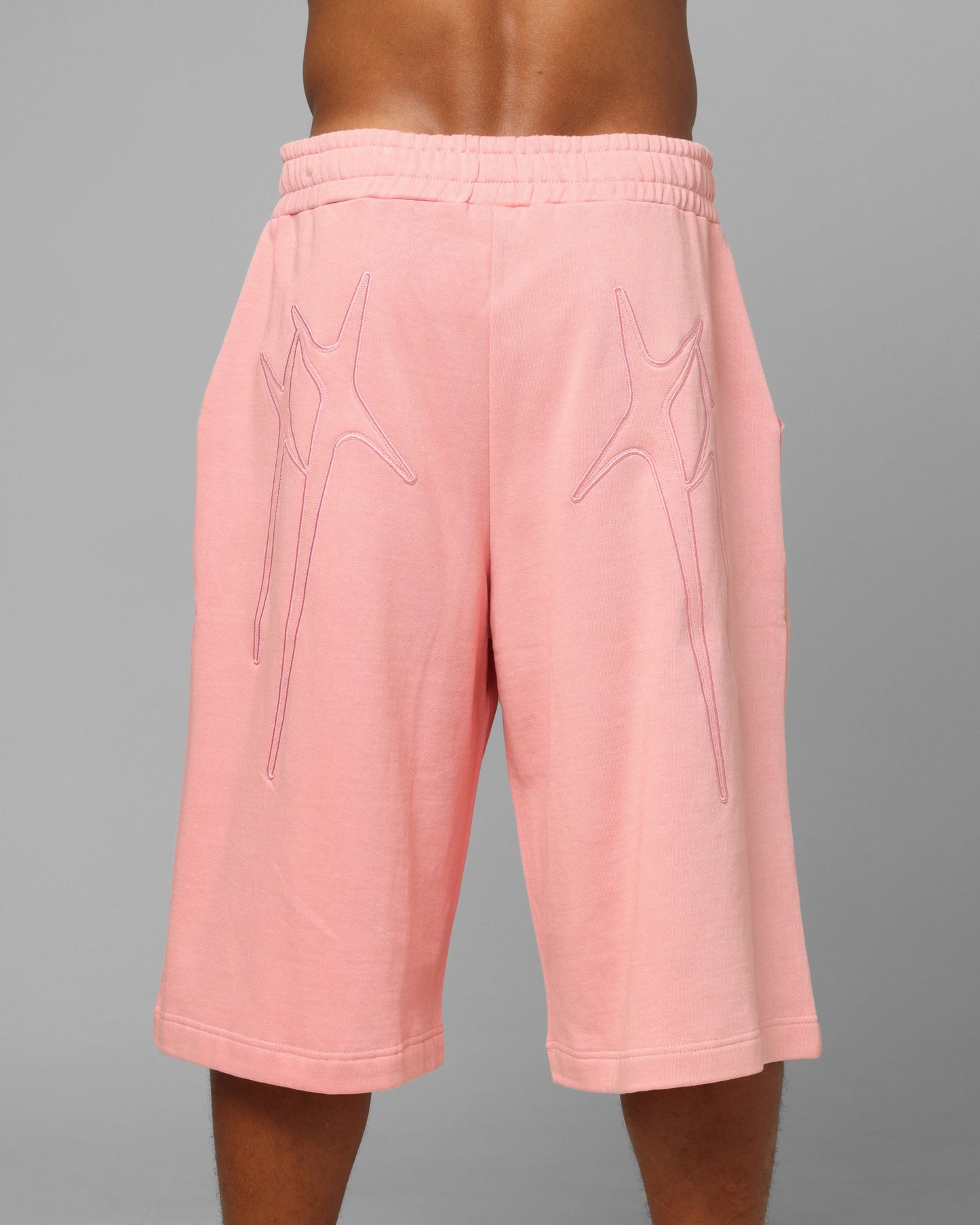 Loiter Destruct Sweat Shorts Pink