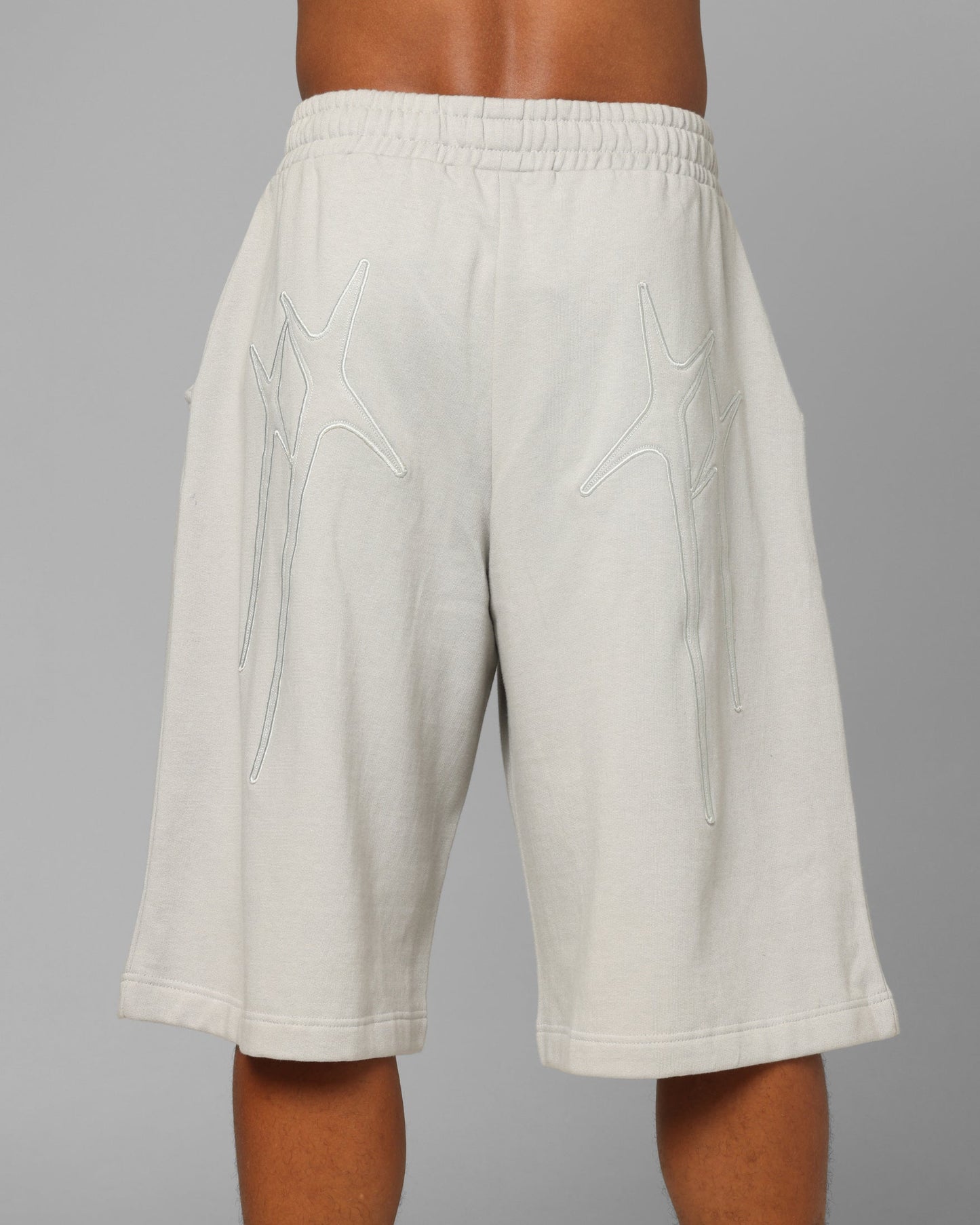 Loiter Destruct Sweat Shorts Grey