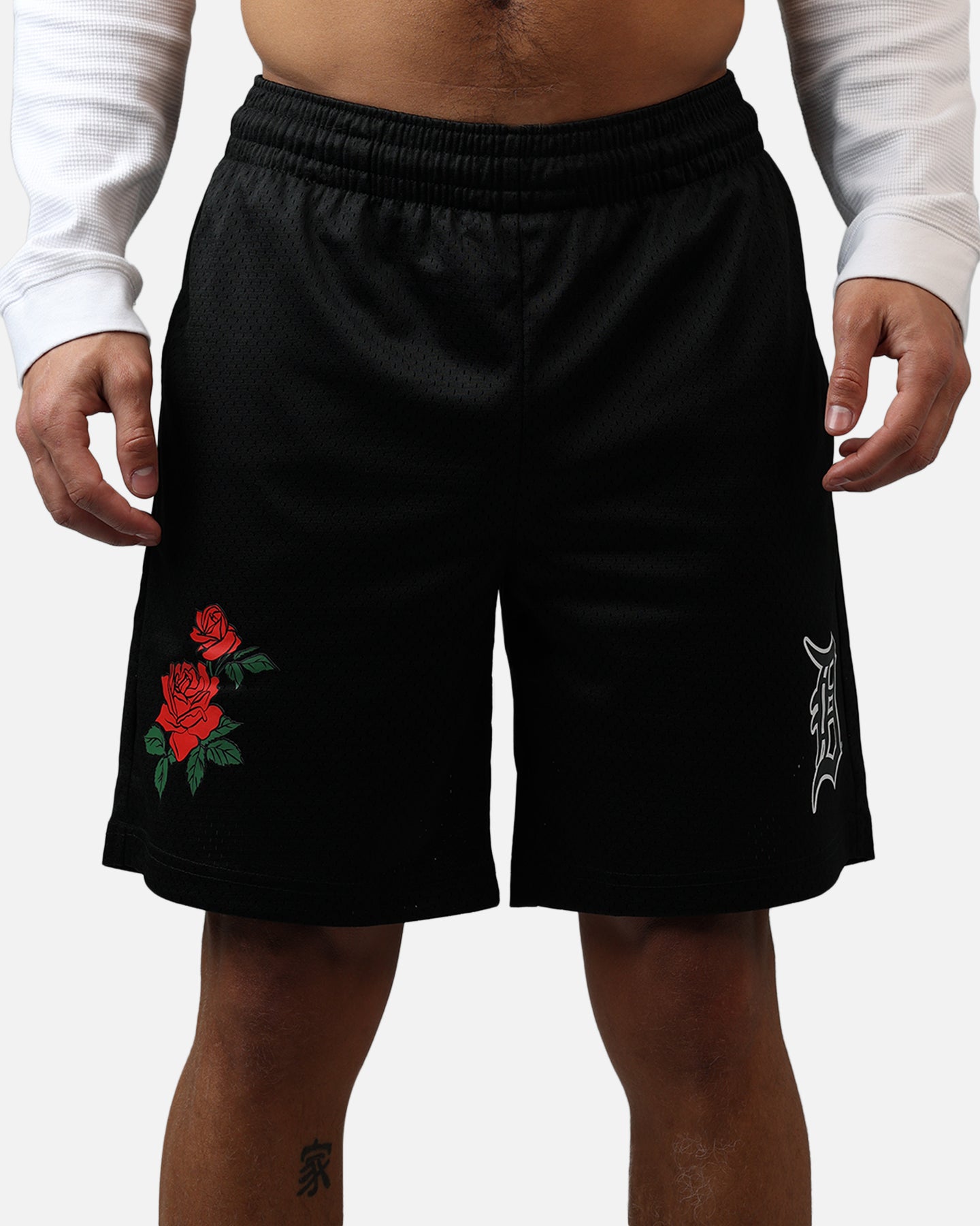 New Era Detroit Tigers Rose Shorts Black