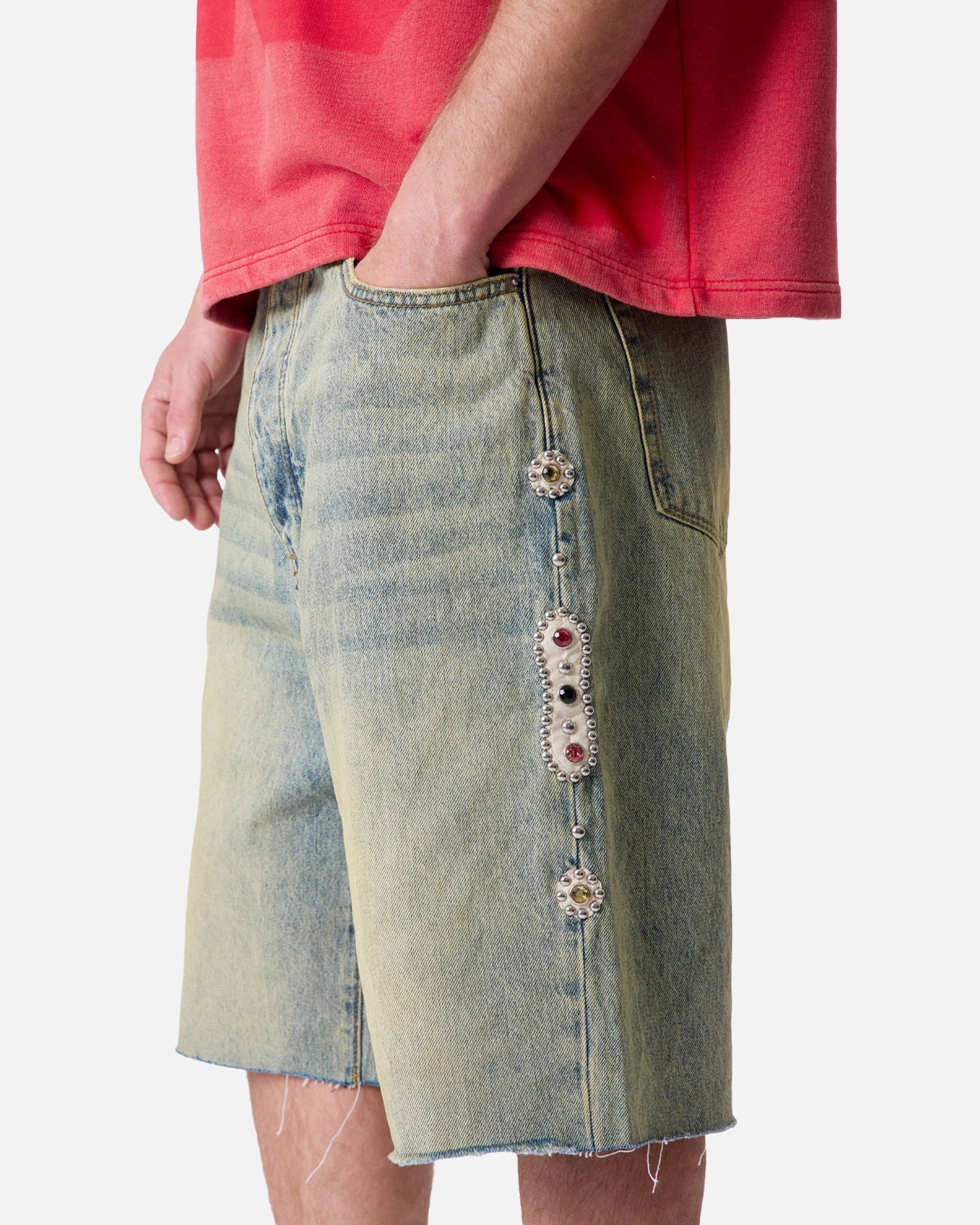 MNML Baggy Mojave Denim Shorts Blue