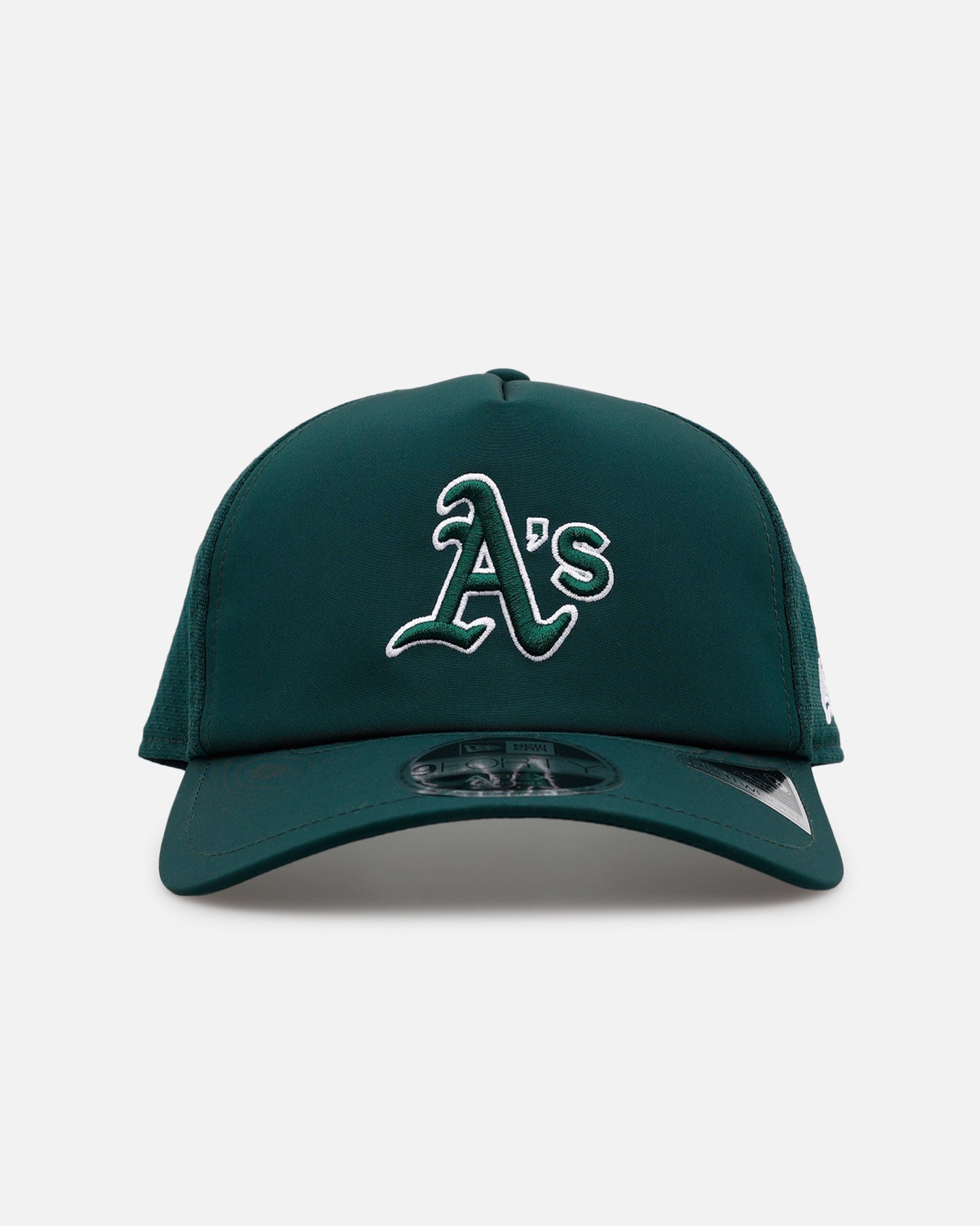 New Era Oakland Athletics 'Batting Practice' 9FORTY A-Frame Trucker Snapback Official Team Color