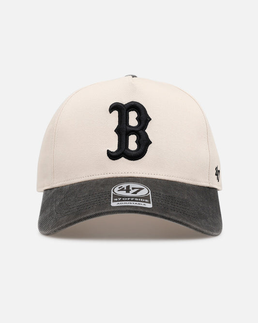 47 Brand Boston Red Sox 'Washed Black Visor' 47 Offside Snapback Natural