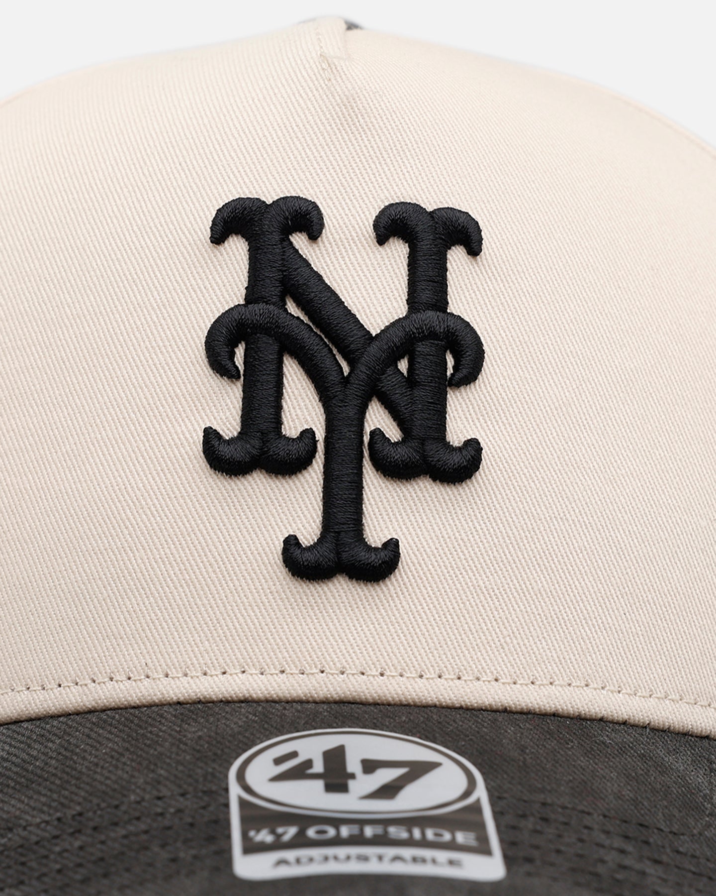 47 Brand New York Mets 'Washed Black Visor' 47 Offside Snapback Natural