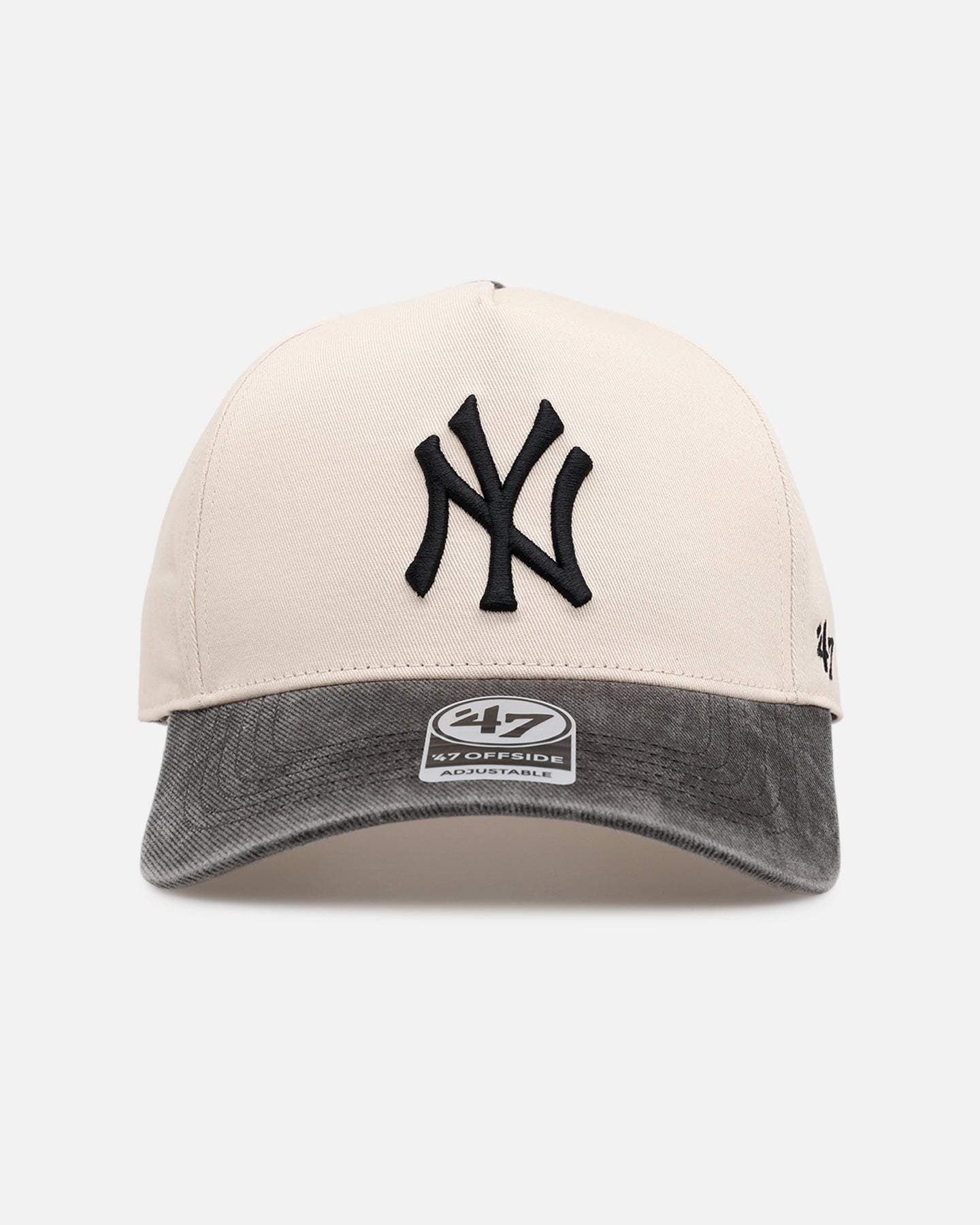 47 Brand New York Yankees 'Washed Black Visor' 47 Offside Snapback Natural