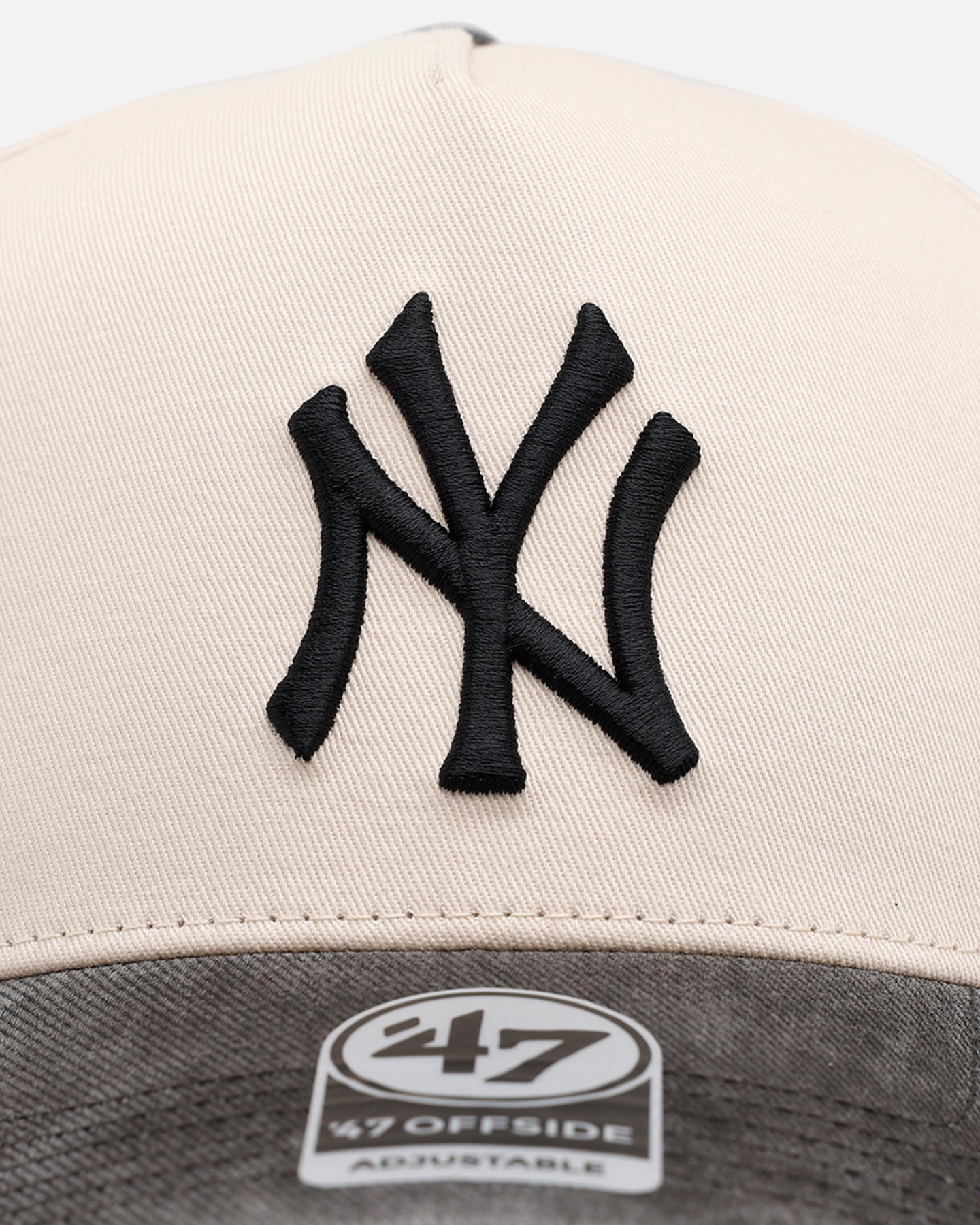 47 Brand New York Yankees 'Washed Black Visor' 47 Offside Snapback Natural