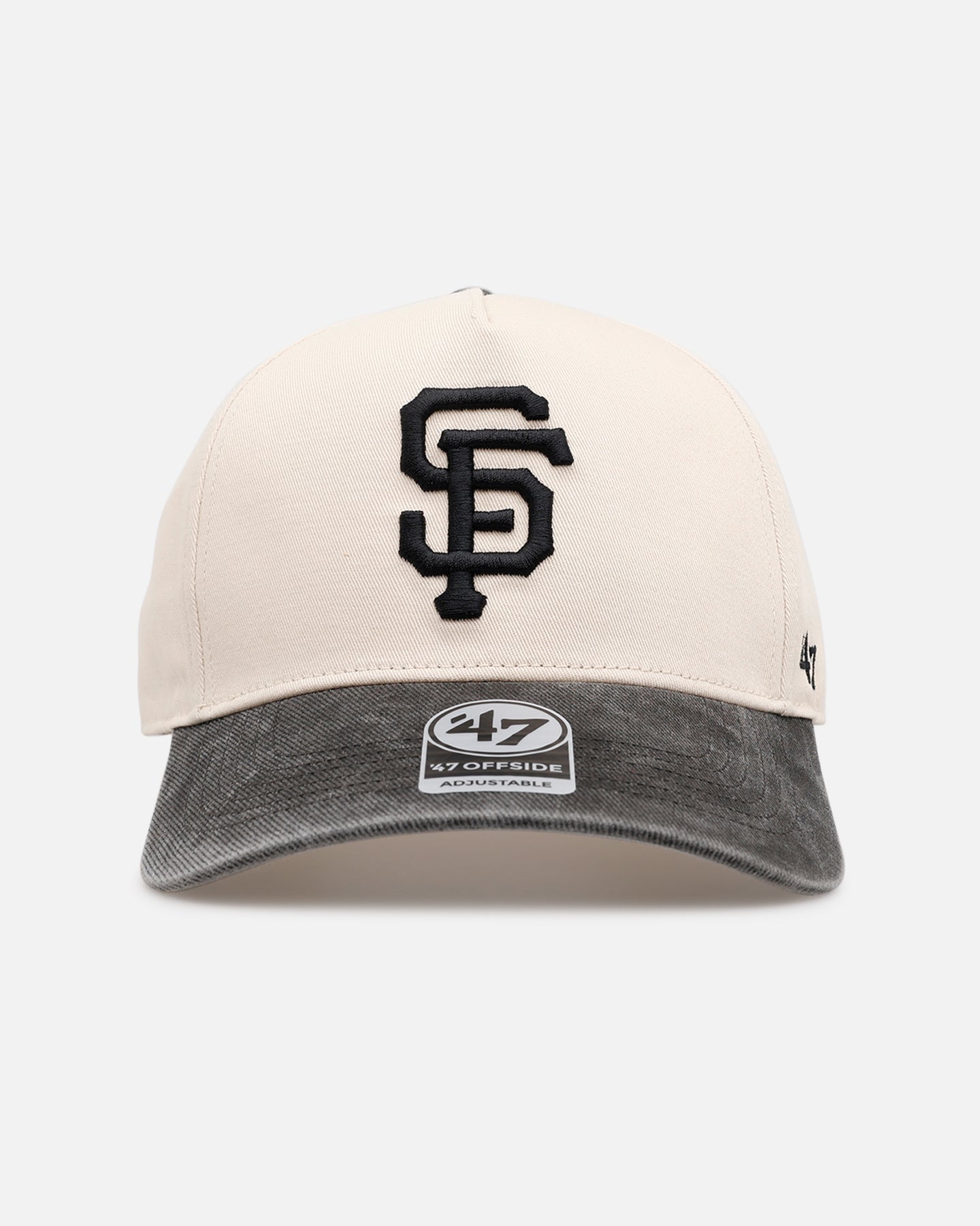 47 Brand San Francisco Giants 'Washed Black Visor' 47 Offside Snapback Natural