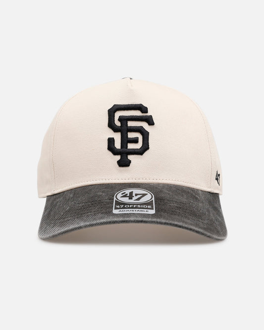 47 Brand San Francisco Giants 'Washed Black Visor' 47 Offside Snapback Natural