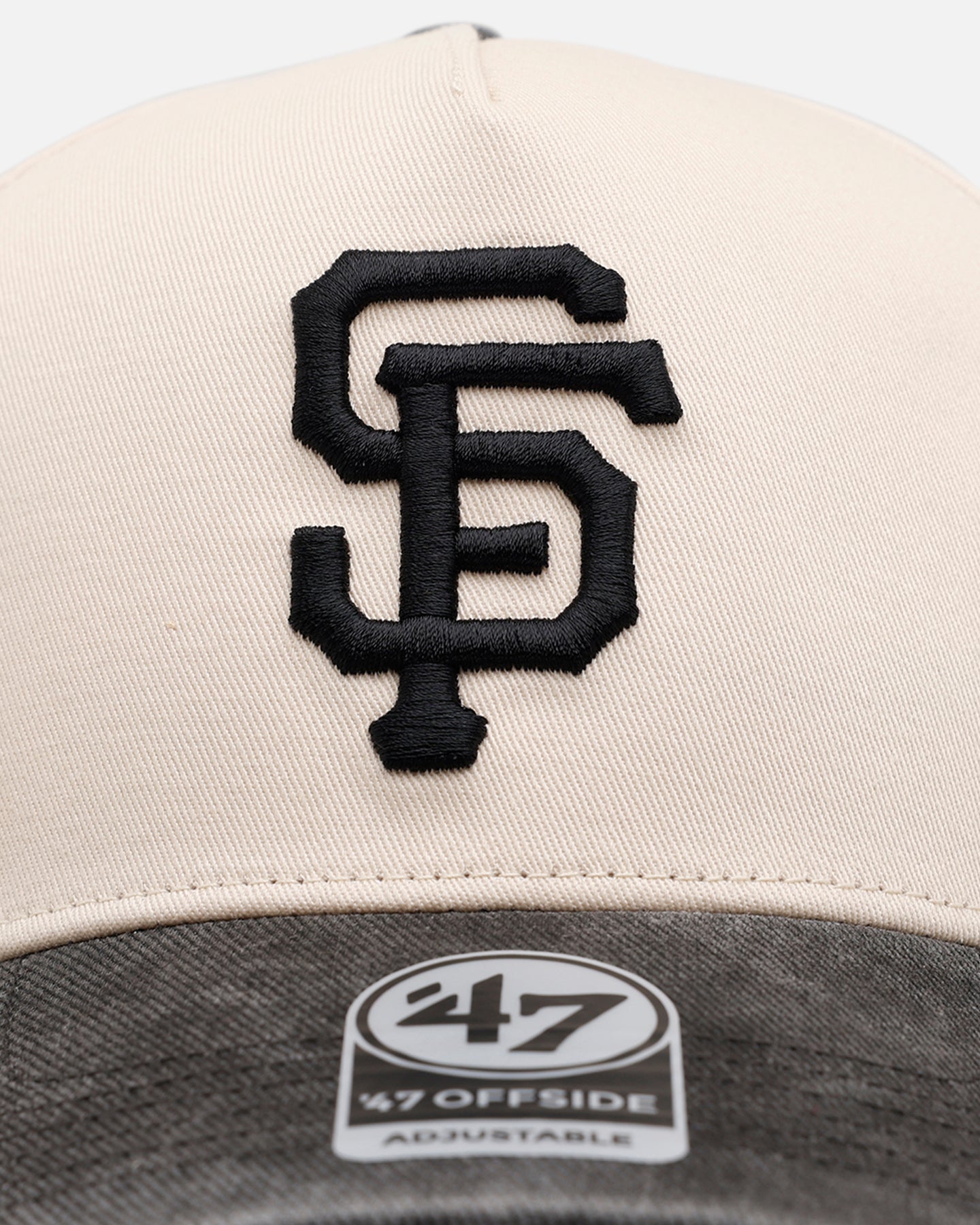 47 Brand San Francisco Giants 'Washed Black Visor' 47 Offside Snapback Natural