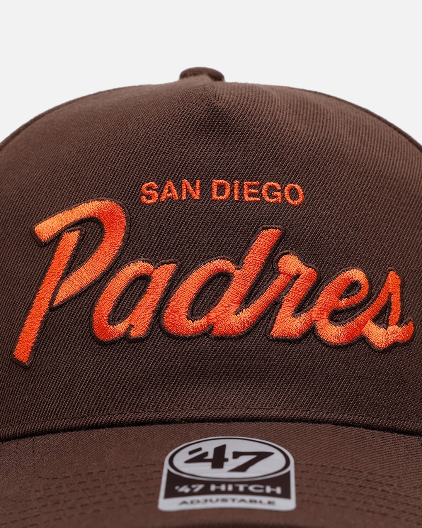 47 Brand San Diego Padres 'Vintage Script' 47 Hitch Snapback Brown