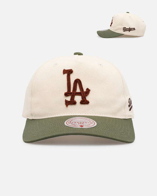 Mitchell & Ness Los Angeles Dodgers 'Hand Stitch' Deadstock Snapback Olive