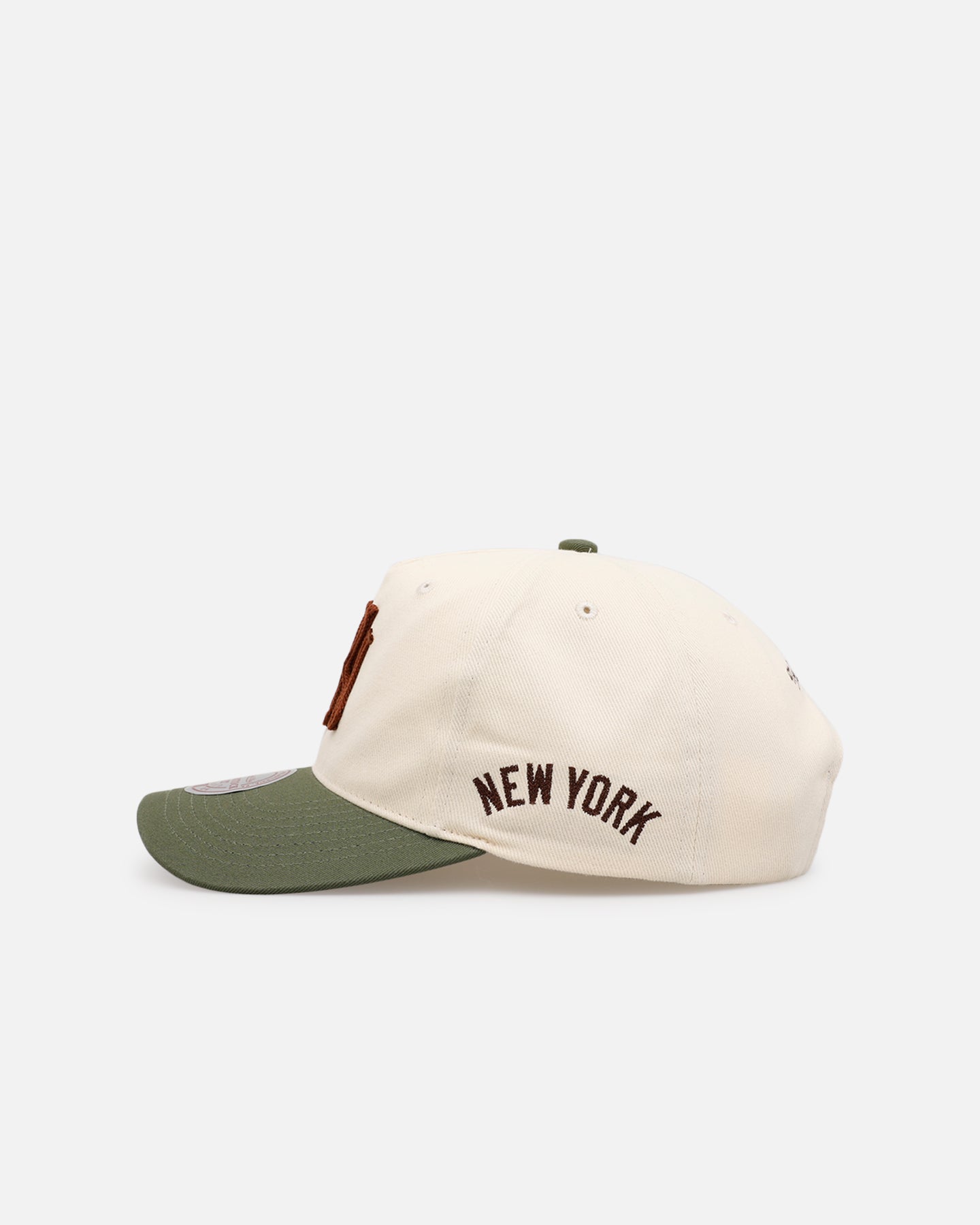 Mitchell & Ness New York Yankees 'Hand Stitch' Deadstock Snapback Olive