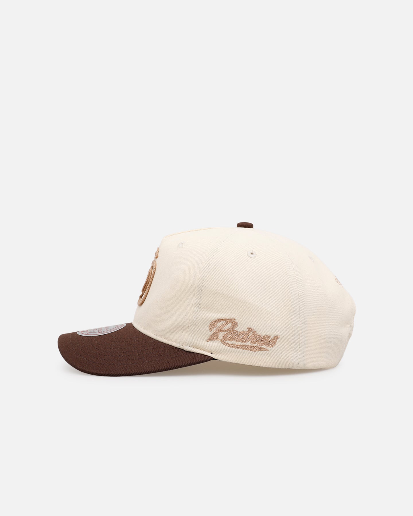 Mitchell & Ness San Diego Padres 'Hand Stitch' Deadstock Snapback Brown