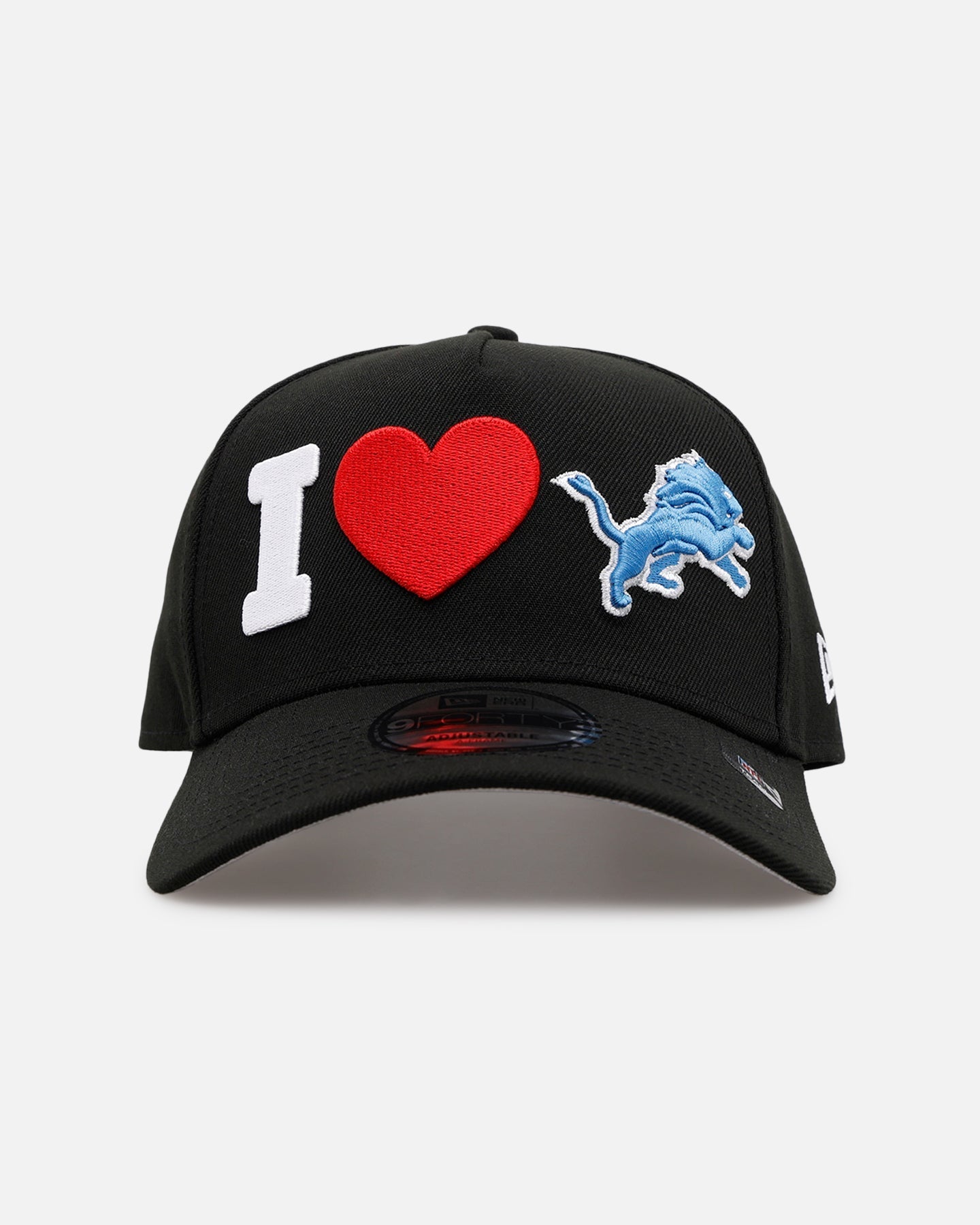 New Era Detroit Lions 'Love' 9FORTY A-Frame Snapback Black