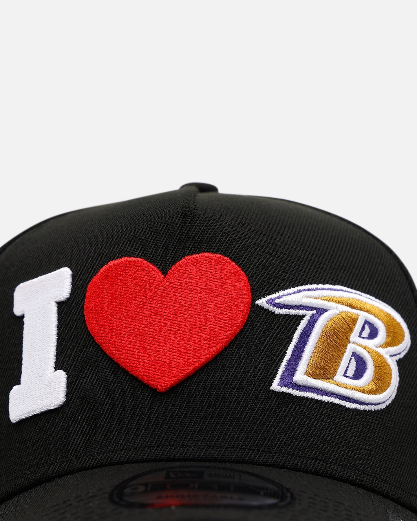 New Era Baltimore Ravens 'Love' 9FORTY A-Frame Snapback Black