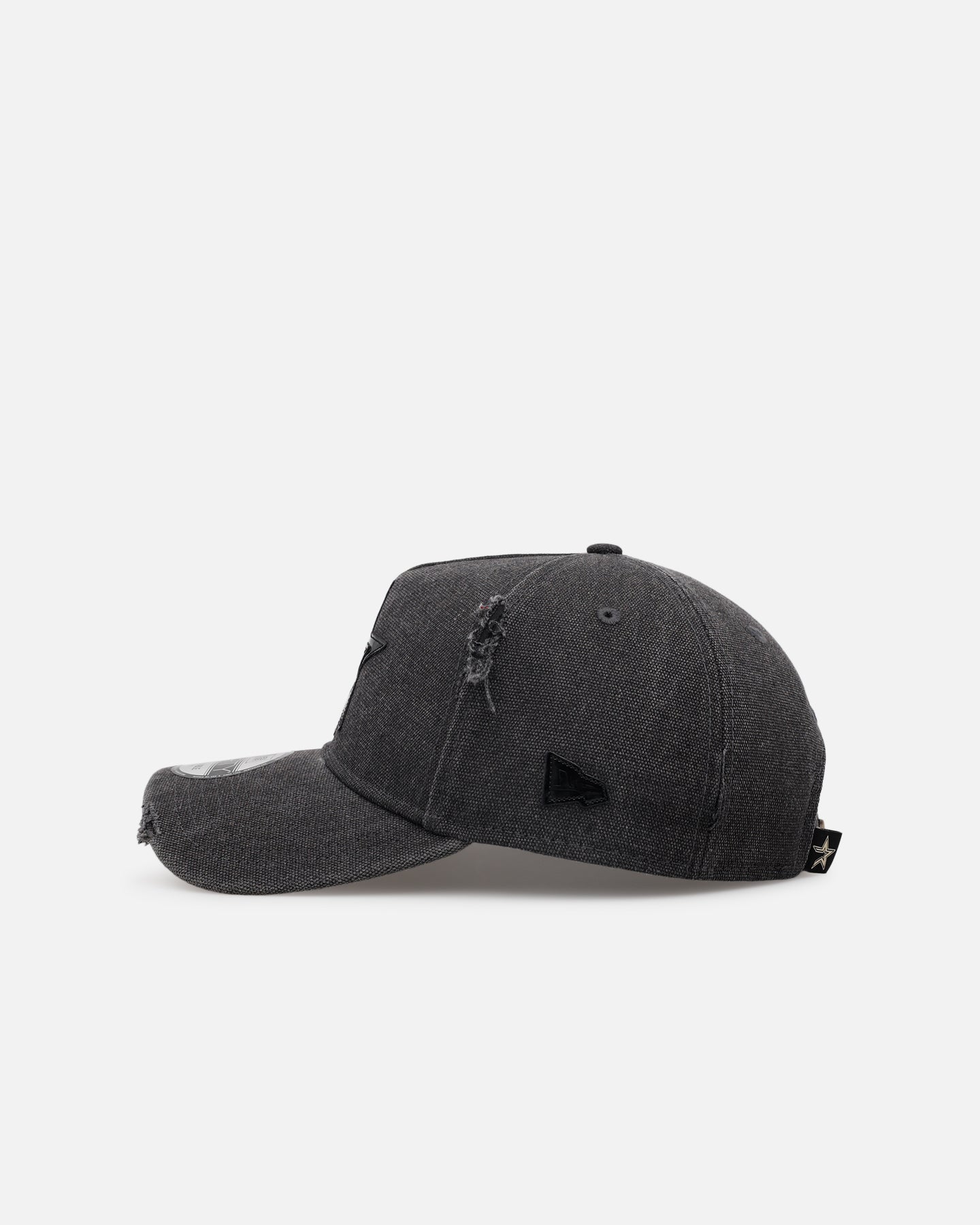 New Era Houston Astros 'Patent Leather' 9FORTY A-Frame Strapback Washed Black