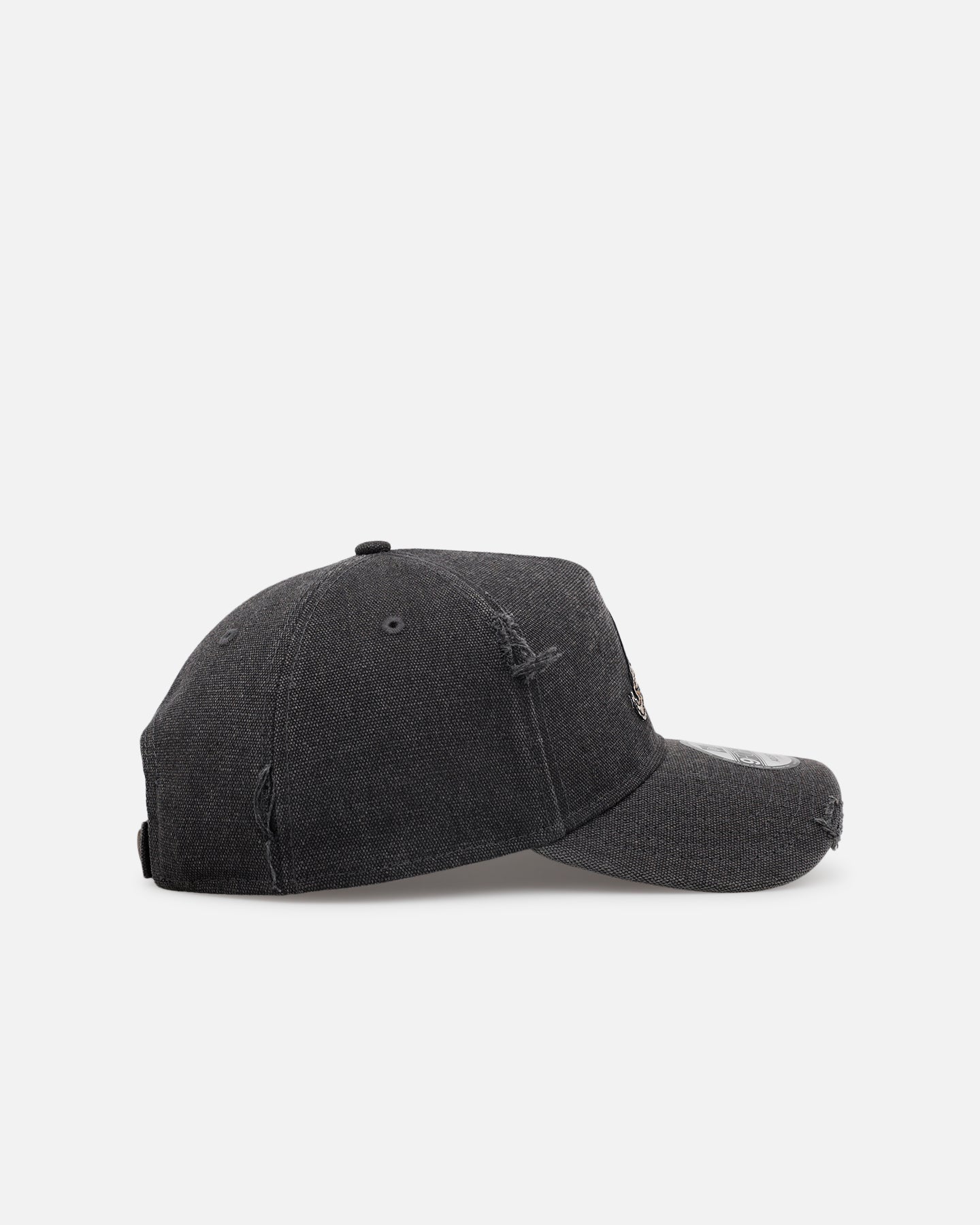New Era Atlanta Braves 'Patent Leather' 9FORTY A-Frame Strapback Washed Black