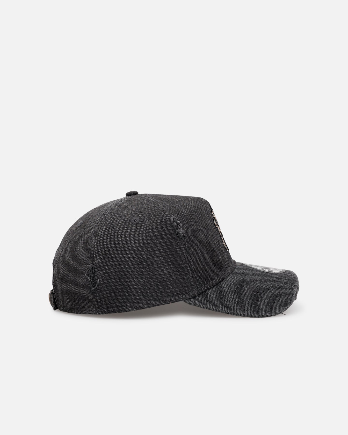 New Era New York Yankees 'Patent Leather' 9FORTY A-Frame Strapback Washed Black