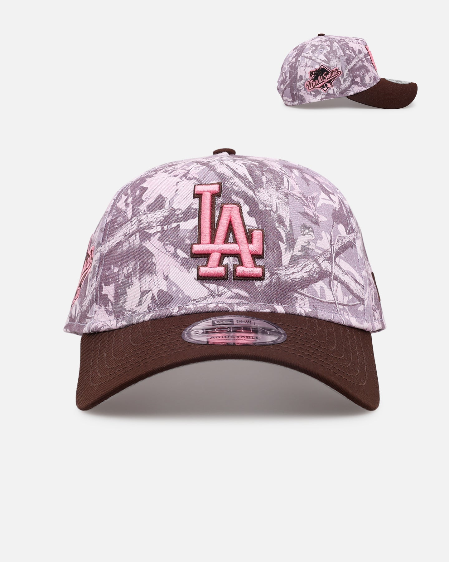 New Era Los Angeles Dodgers 'Pink Tree Camo' 9FORTY A-Frame Snapback Pink