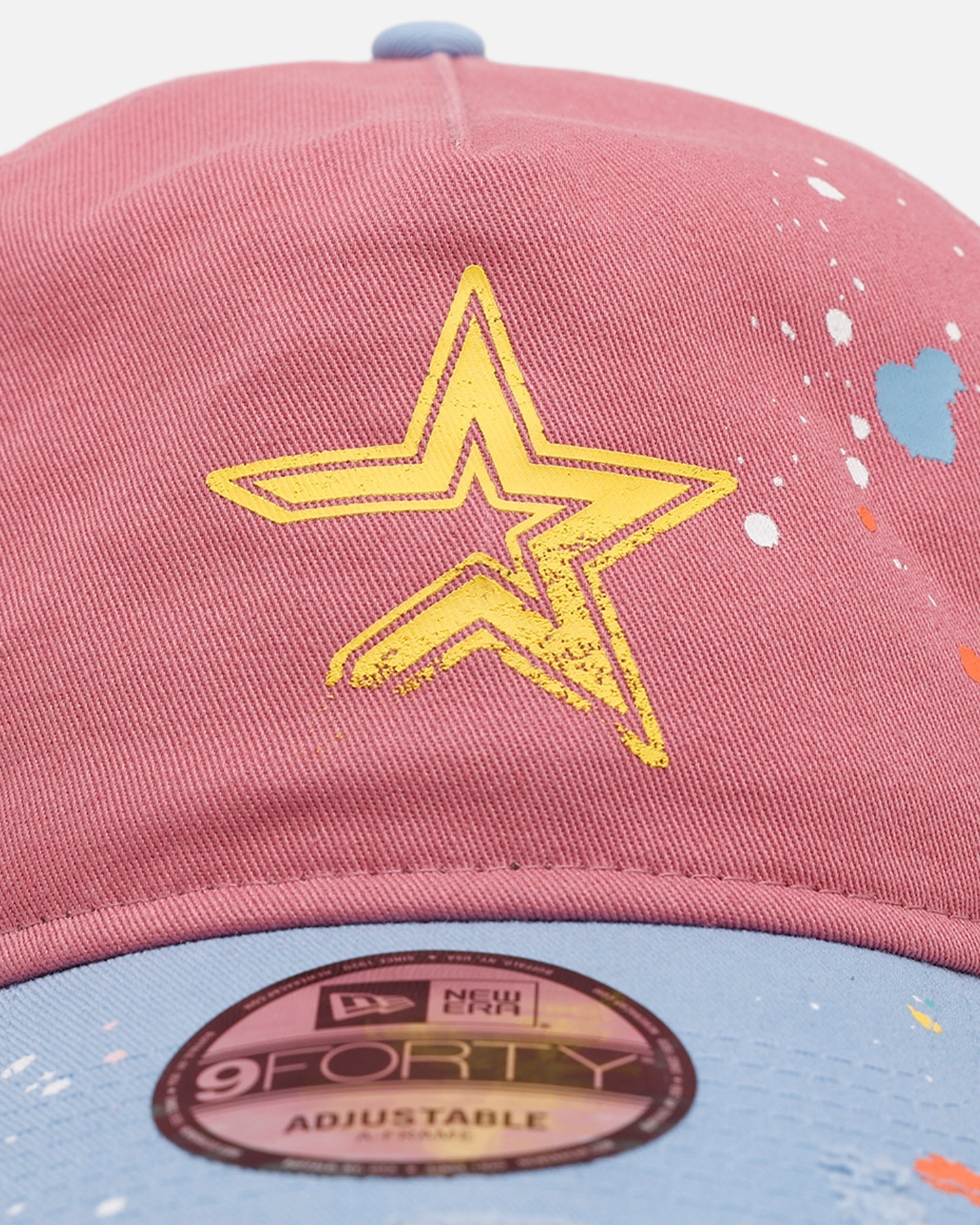 New Era Houston Astros 'Seasoned' 9FORTY A-Frame Strapback Pink/Blue