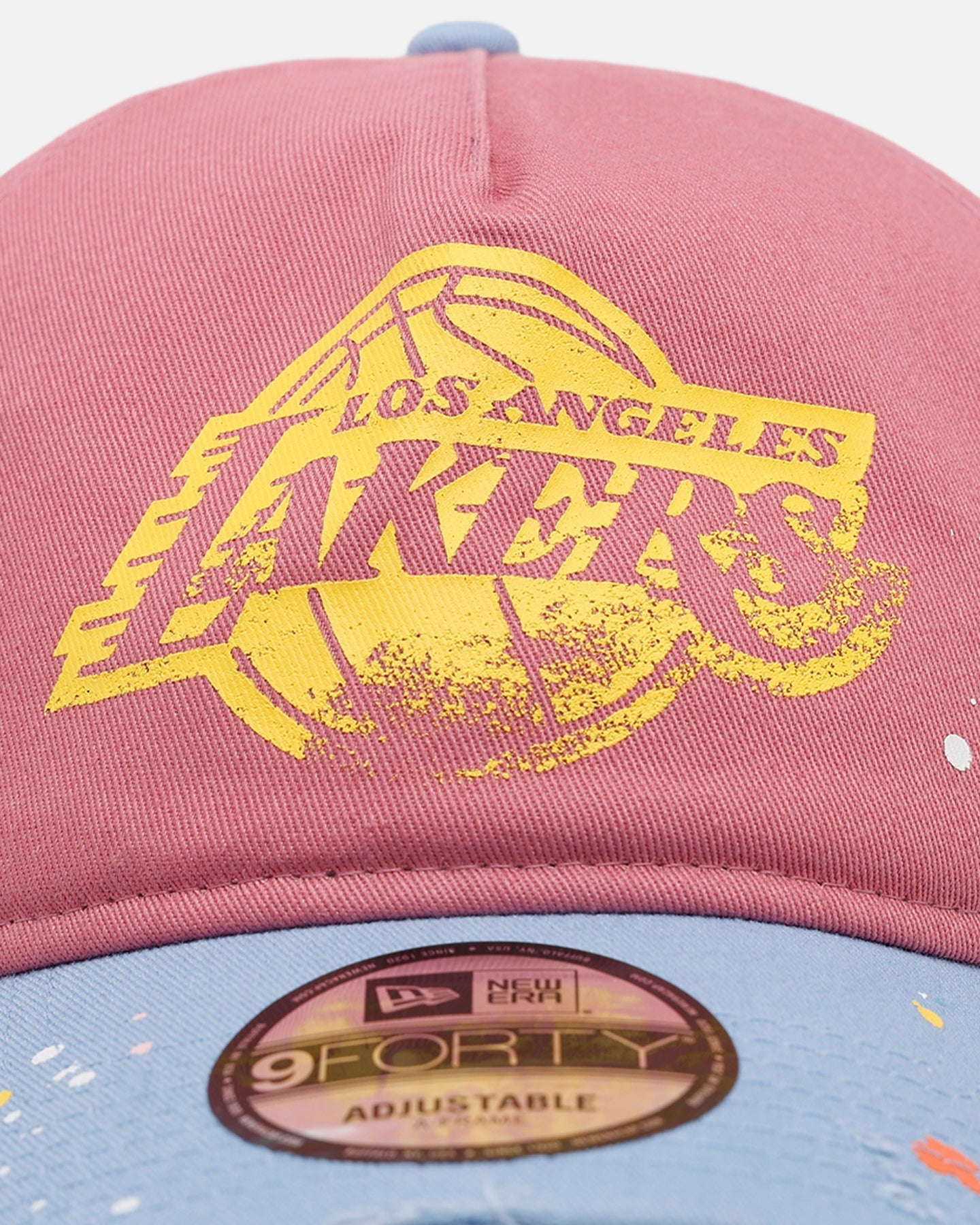 New Era Los Angeles Lakers 'Seasoned' 9FORTY A-Frame Strapback Pink/Blue