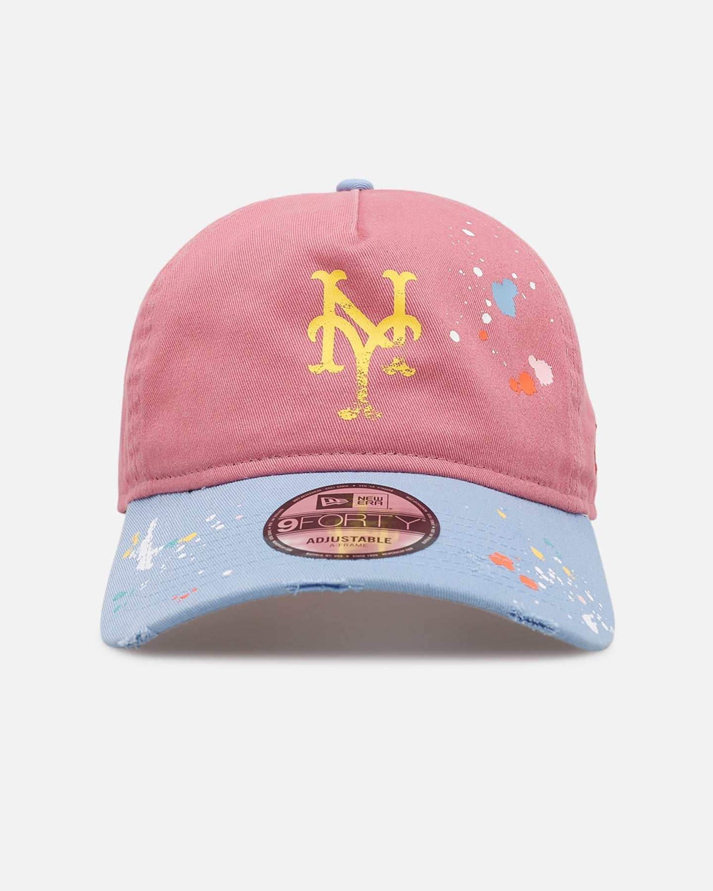 New Era  New York Mets 'Seasoned' 9FORTY A-Frame Strapback Pink/Blue