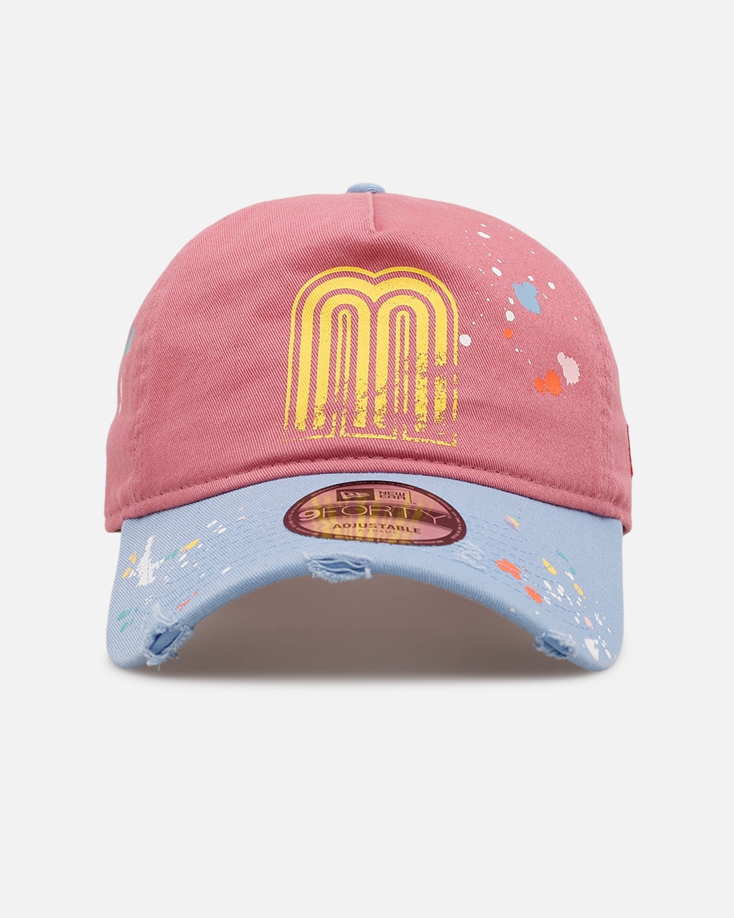 New Era Mexico National Baseball Team 'Seasoned' 9FORTY A-Frame Strapback Pink/Blue