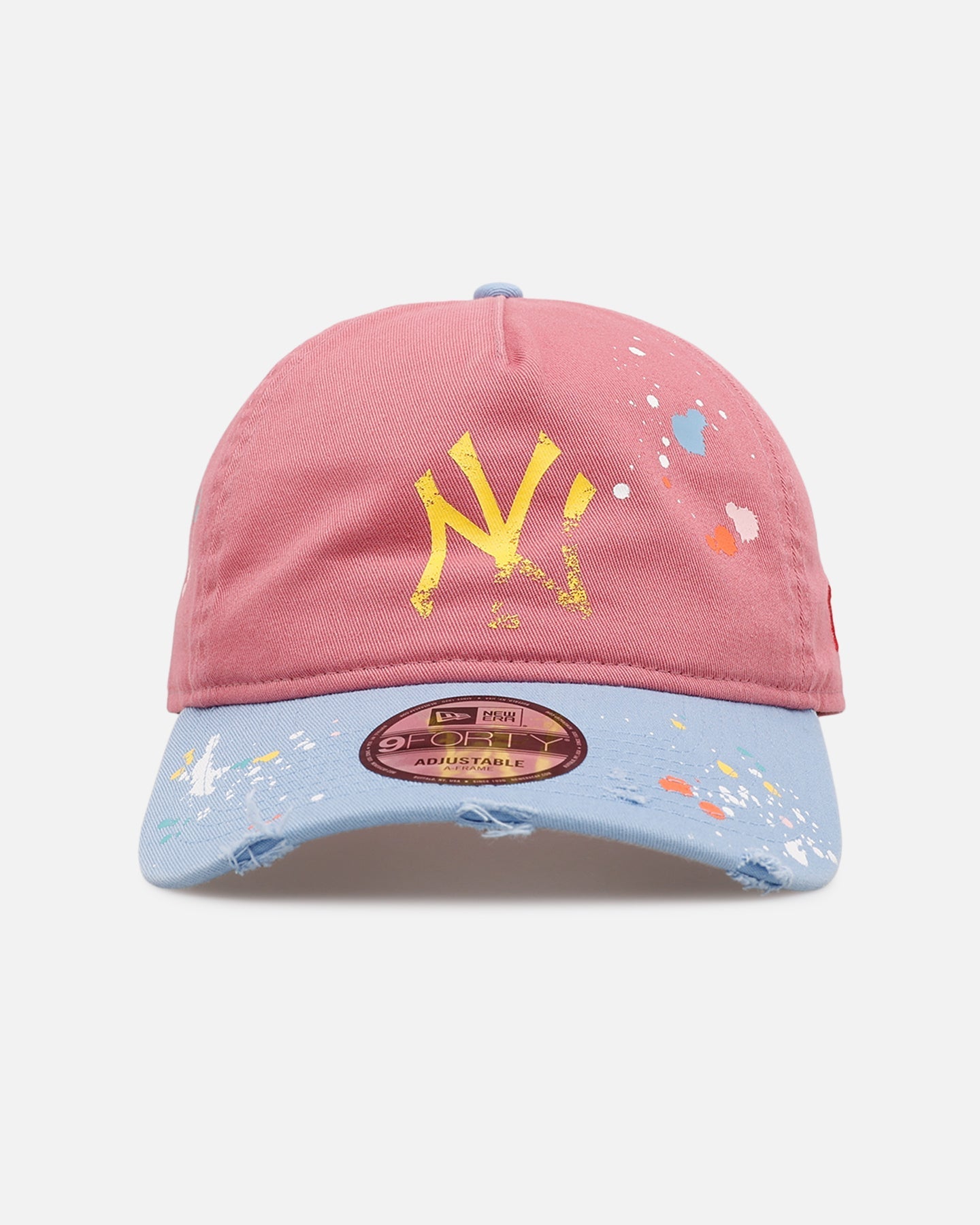 New Era New York Yankees 'Seasoned' 9FORTY A-Frame Strapback Pink/Blue