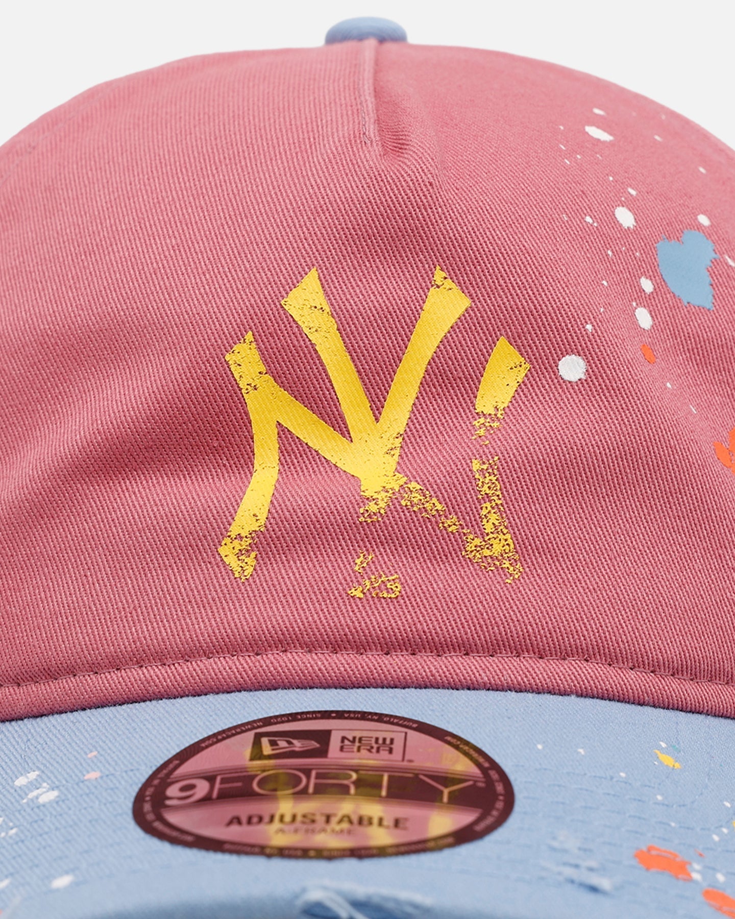 New Era New York Yankees 'Seasoned' 9FORTY A-Frame Strapback Pink/Blue
