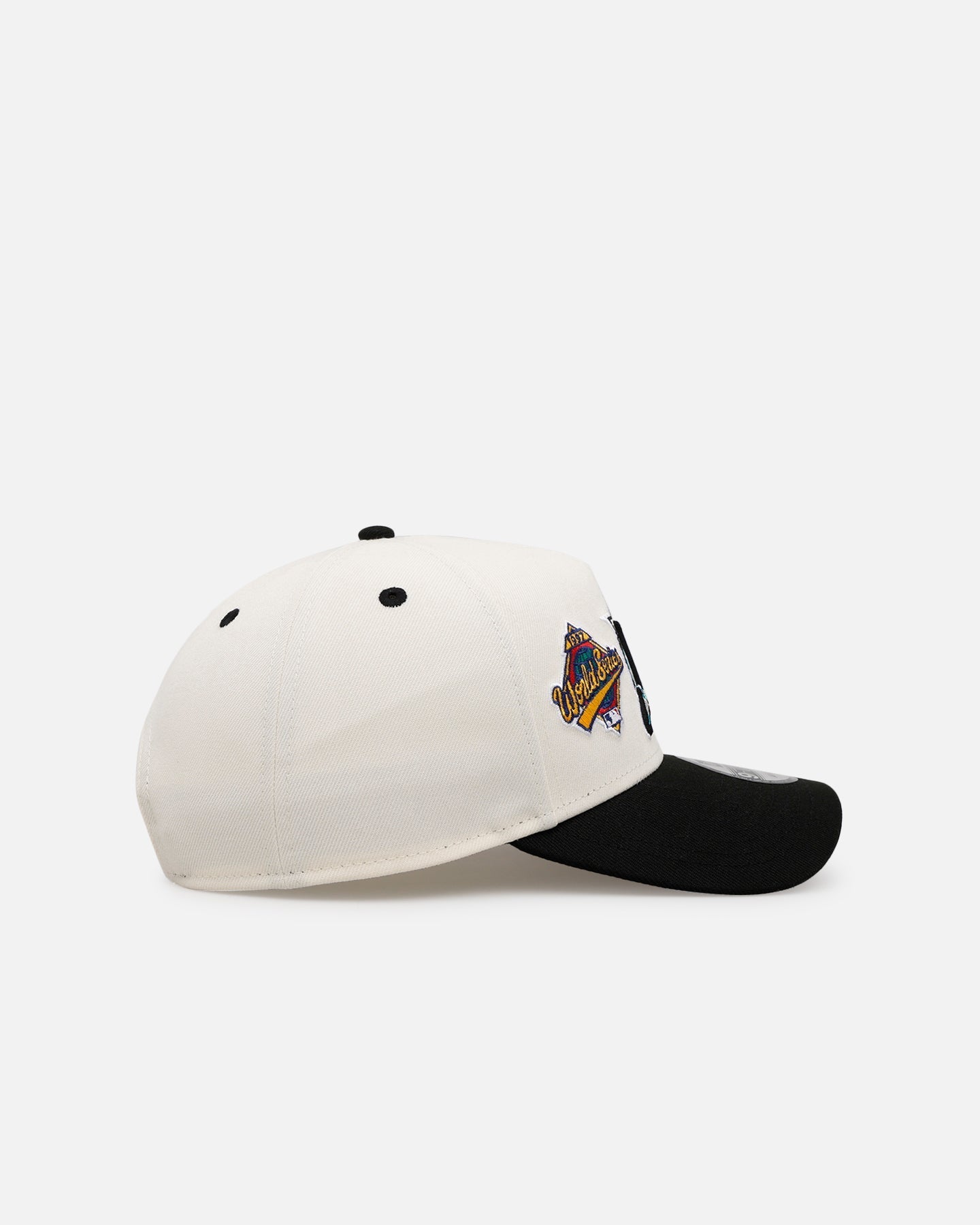 New Era Miami Marlins 'World Series Logo' 9FORTY A-Frame Snapback Chrome