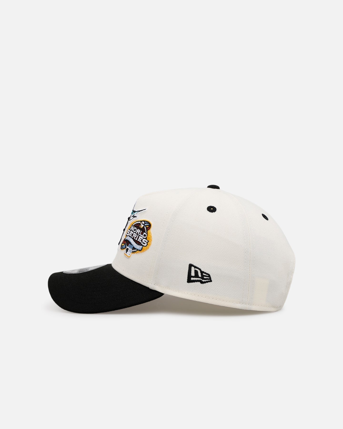 New Era Miami Marlins 'World Series Logo' 9FORTY A-Frame Snapback Chrome