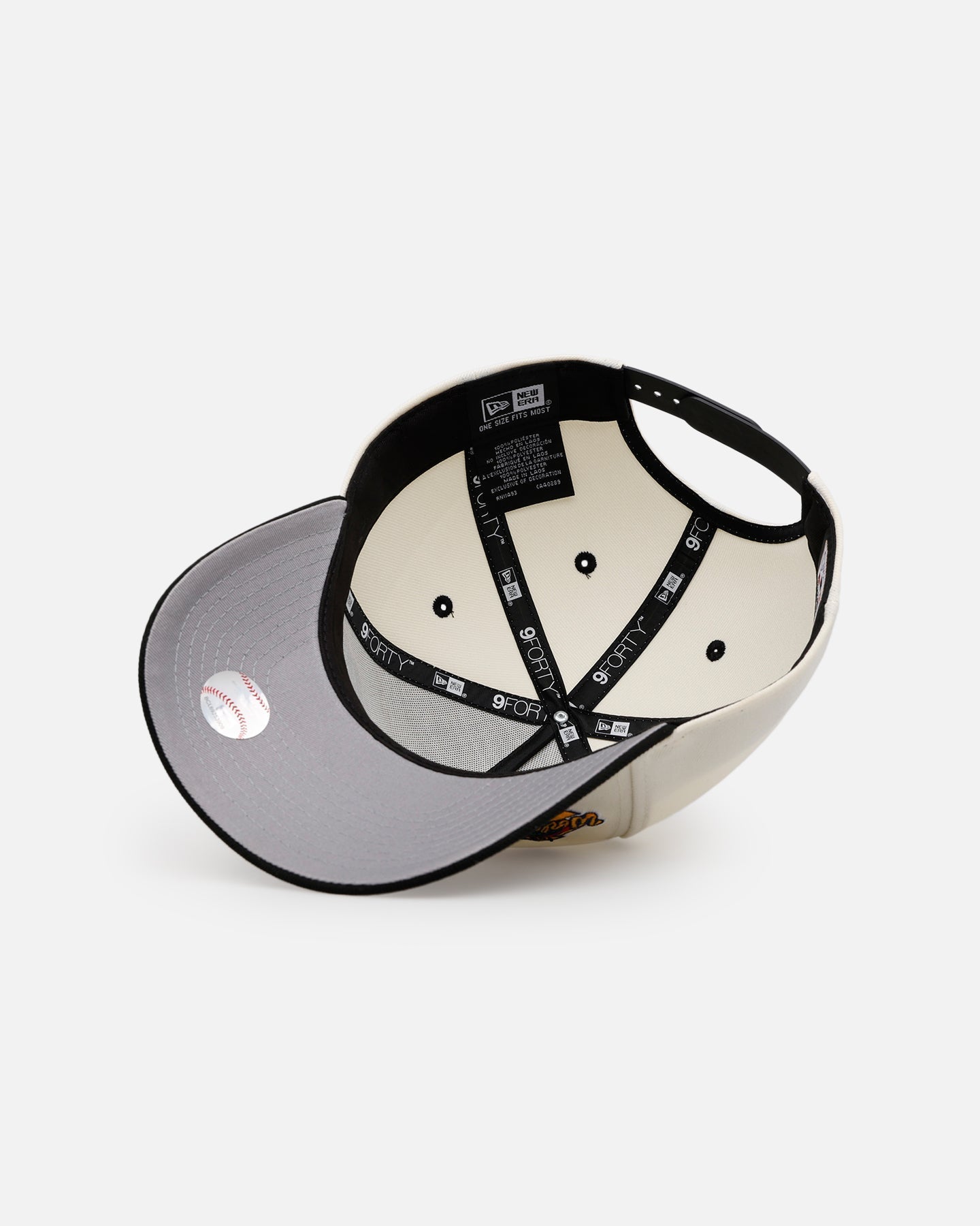 New Era Miami Marlins 'World Series Logo' 9FORTY A-Frame Snapback Chrome