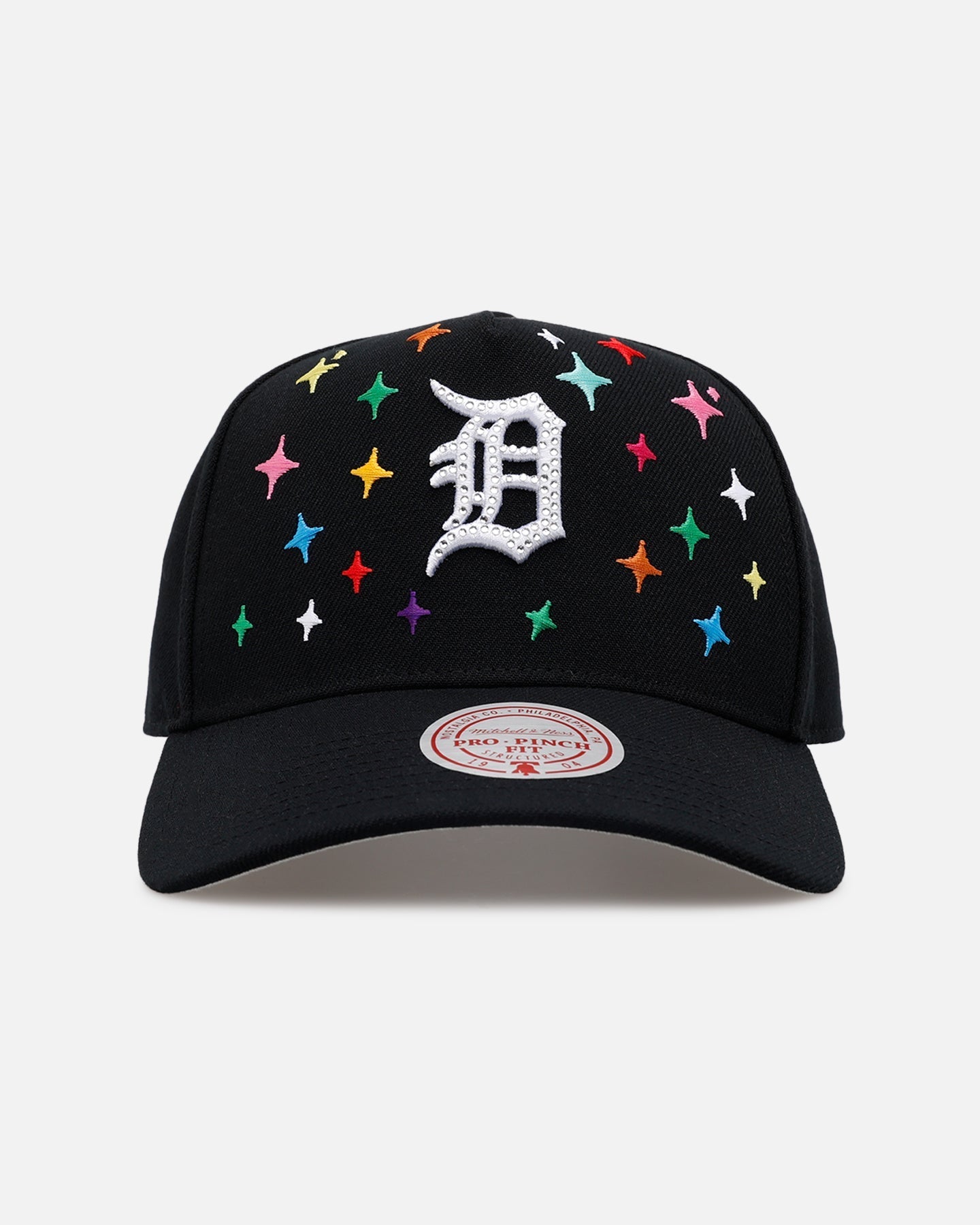 Mitchell & Ness Detroit Tigers 'Rhinestone Luxury' Pro Pinch Snapback Black