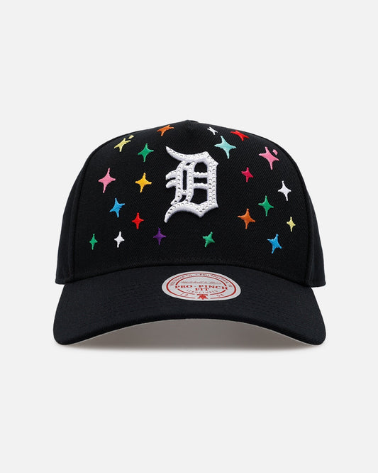 Mitchell & Ness Detroit Tigers 'Rhinestone Luxury' Pro Pinch Snapback Black