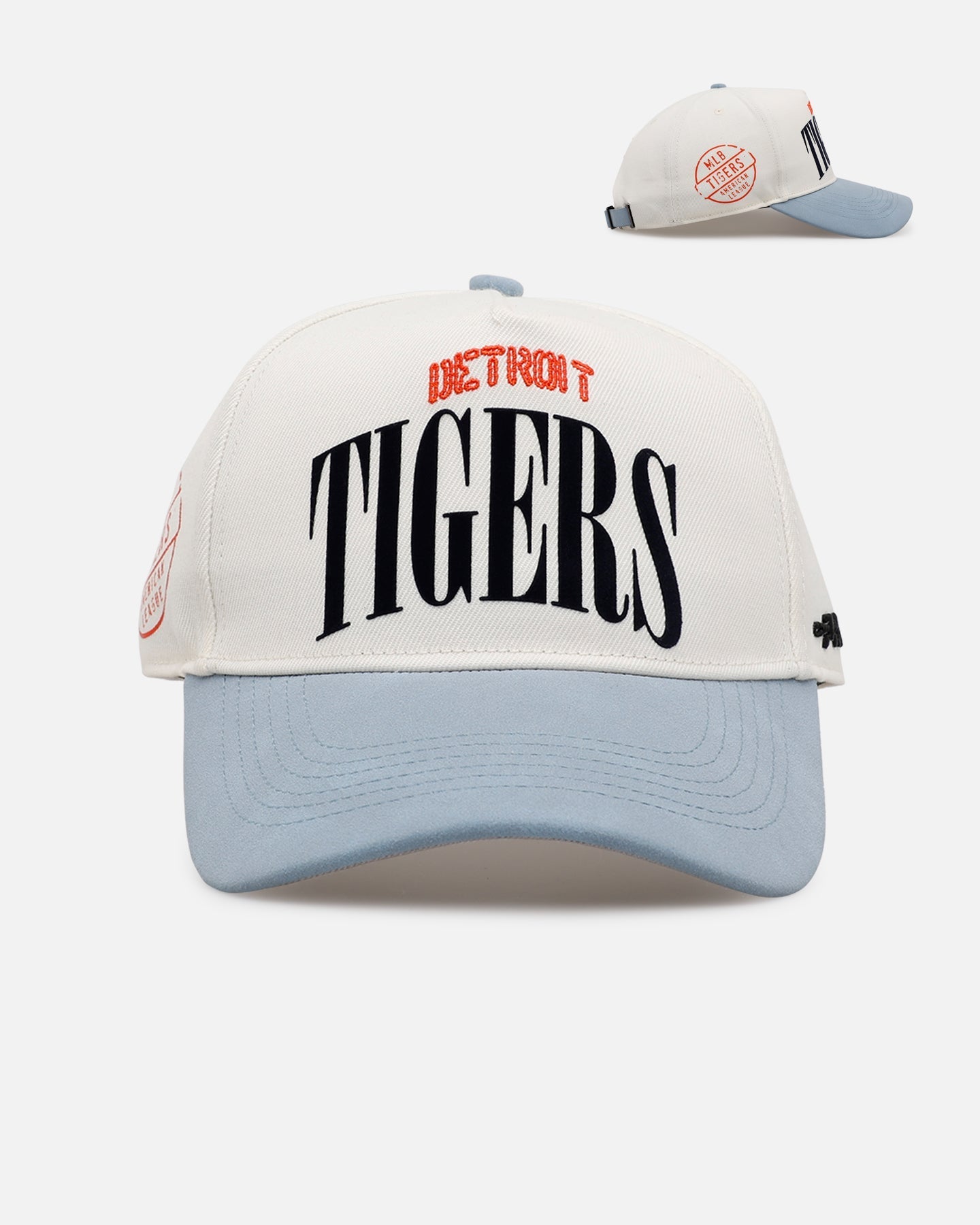 Pro Standard Detroit Tigers 'Stamped' Pro Pinch Strapback Eggshell