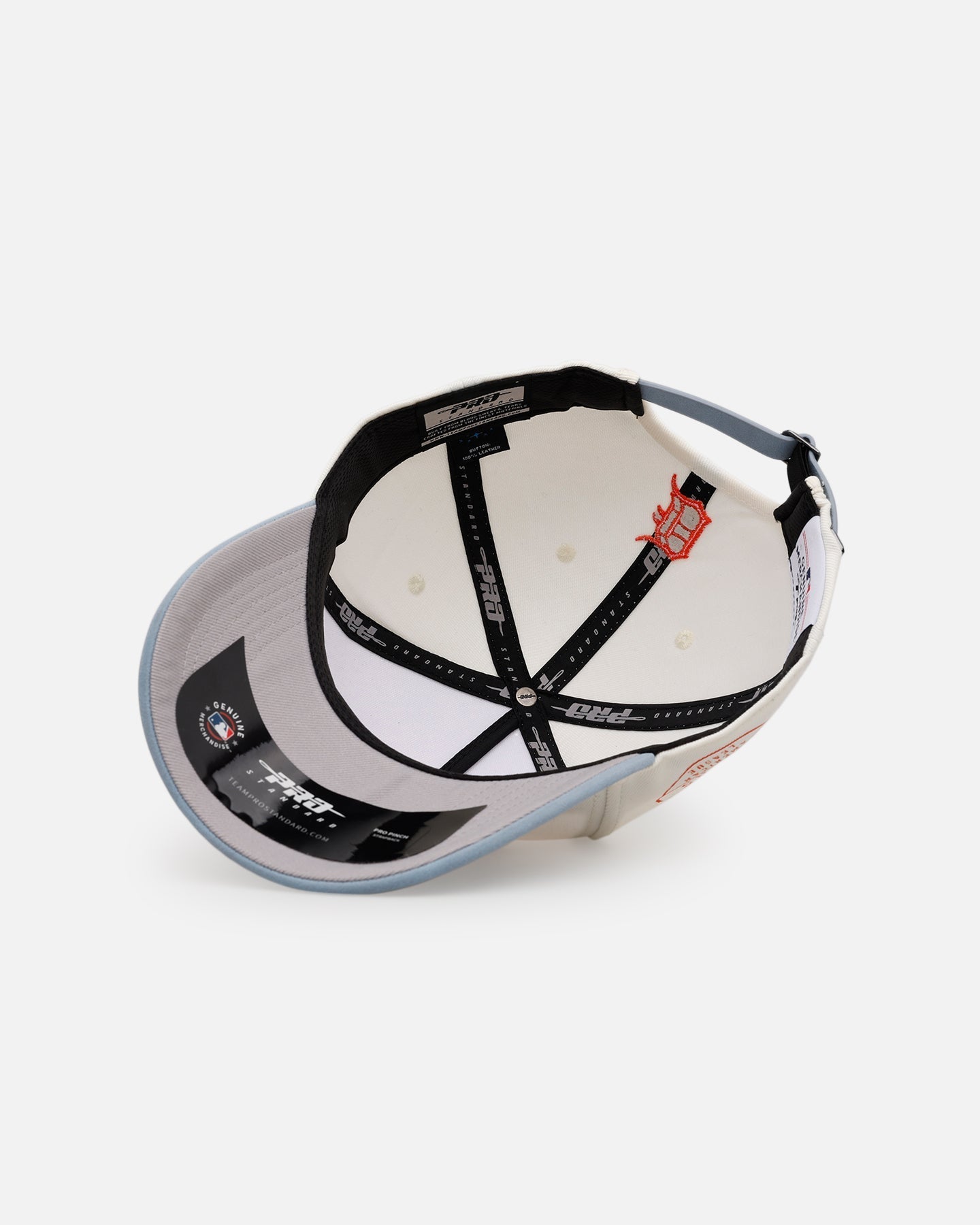 Pro Standard Detroit Tigers 'Stamped' Pro Pinch Strapback Eggshell